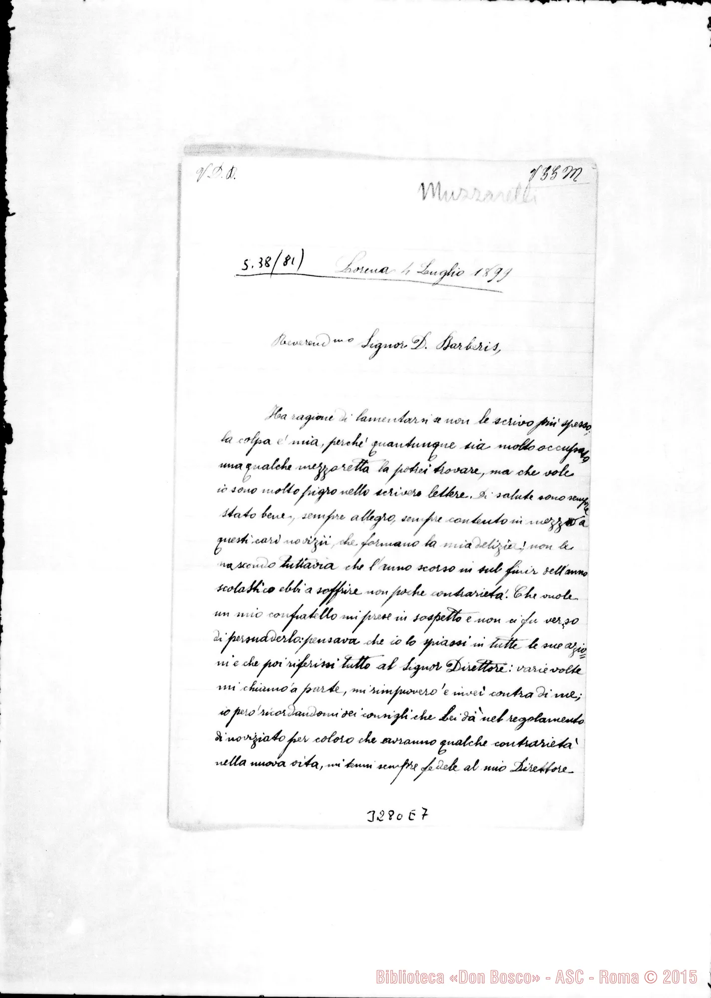 Fotogramma E 7 — Ch. Leone Muzzarelli-Don Barberis. Lorena, 4-07-1899