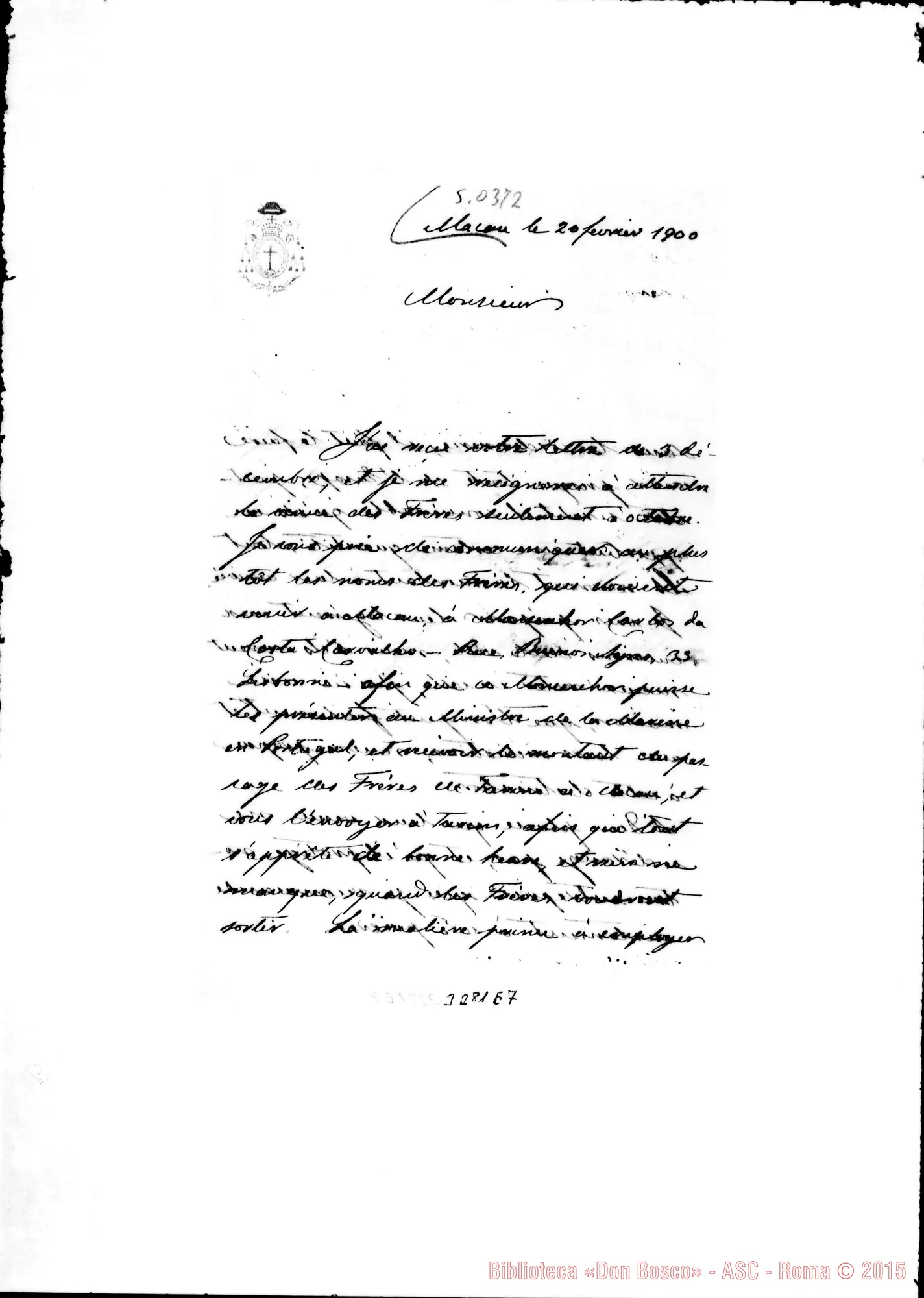Fotogramma E 7 — Giuseppe de Carvalho, vesc.-Monsieur. Macao, 20-02-1900