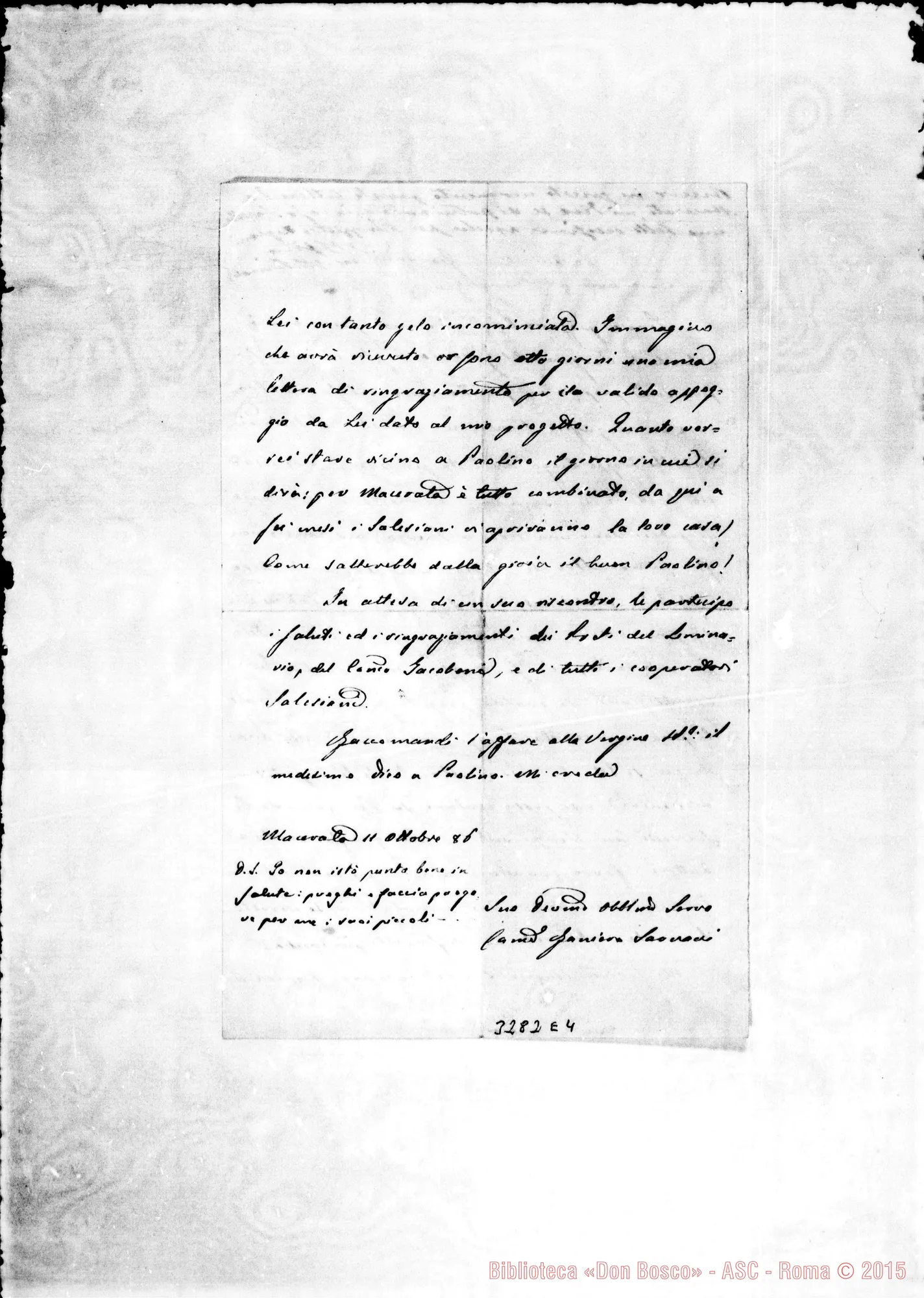 Fotogramma E 4 — Macerata: Can. Don Sarnari Raniero-Don G.B. Rinaldi. Macerata, 11-10-1886
