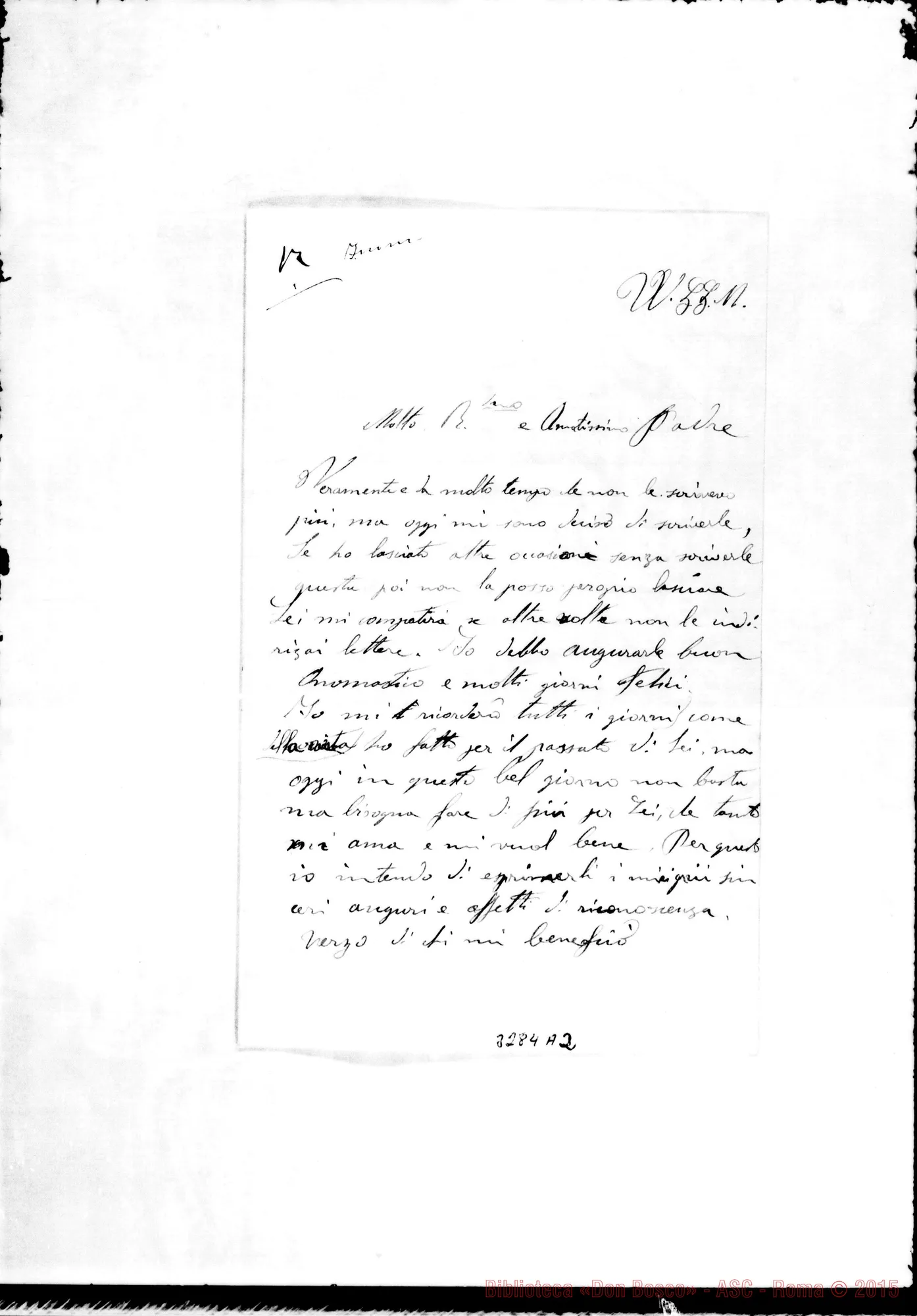 Fotogramma A 2 — Allione Anseimo, coad.-Amatissimo Padre. Macerata, 18-03-1897