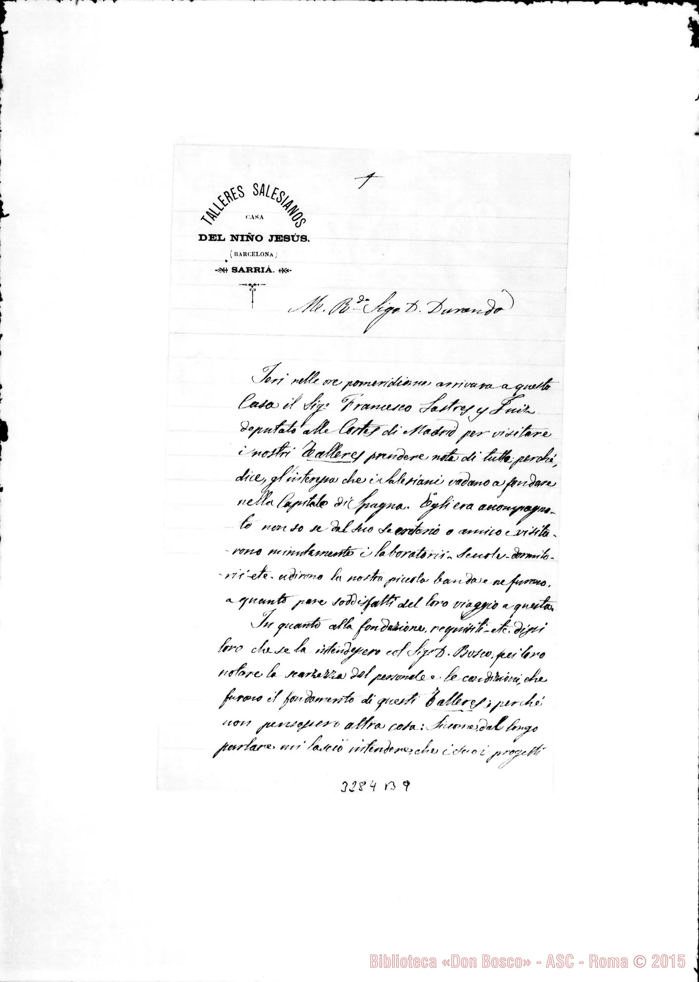 Fotogramma B 9 — Madrid-Atocha: Don Giovanni Branda-Don Durando. Sarrià, 30-03-1885