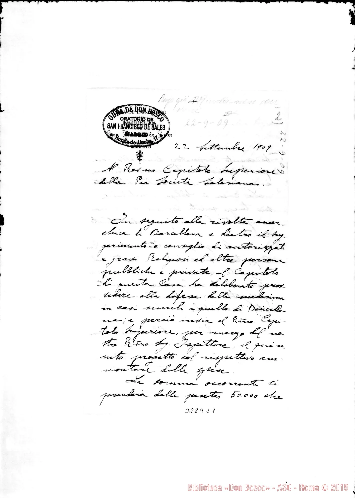 Fotogramma E 7 — Don Antonio Castilla-Capitolo Superiore. Madrid, 22-09-1909