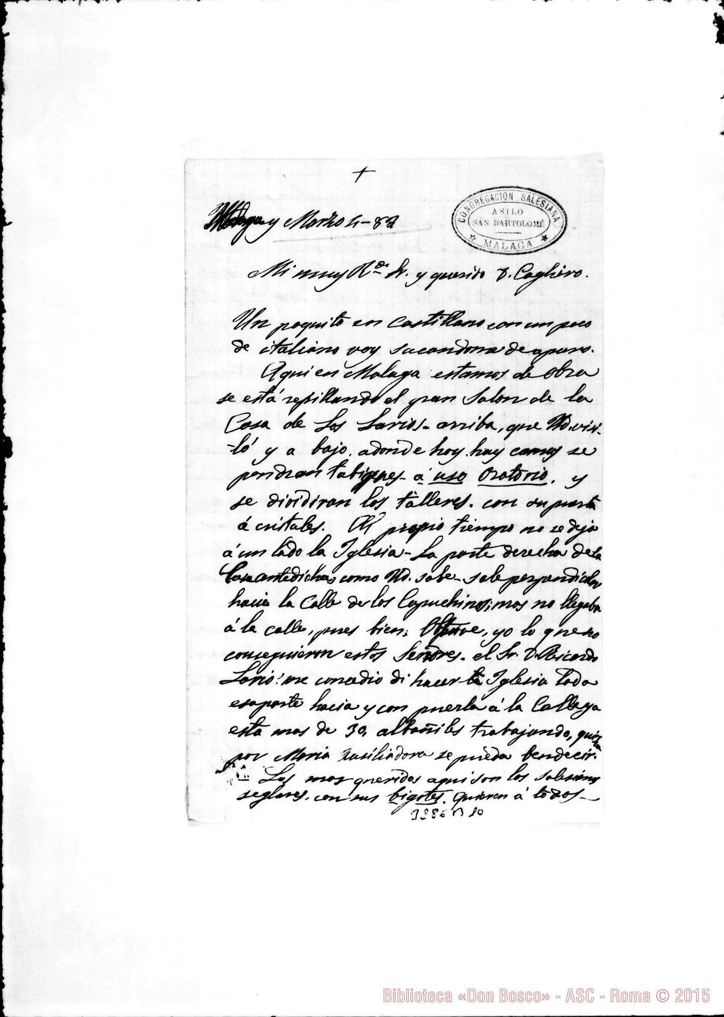 Fotogramma B 10 — Don Juan Branda-Don Juan Cagliero. Màlaga, 4-03-1883