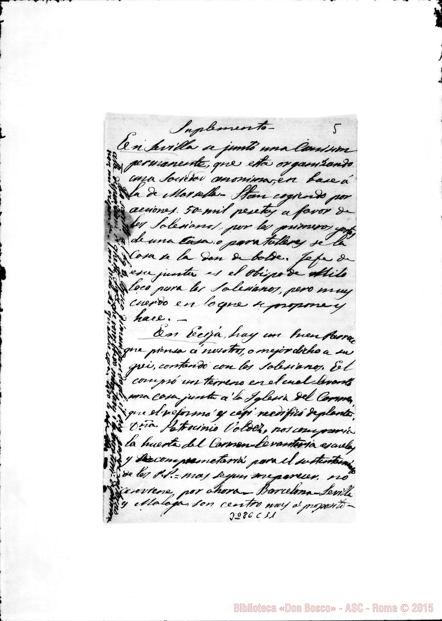 Fotogramma C 11 — Don Juan Branda-Don Juan Cagliero. Màlaga, 23-05-1883