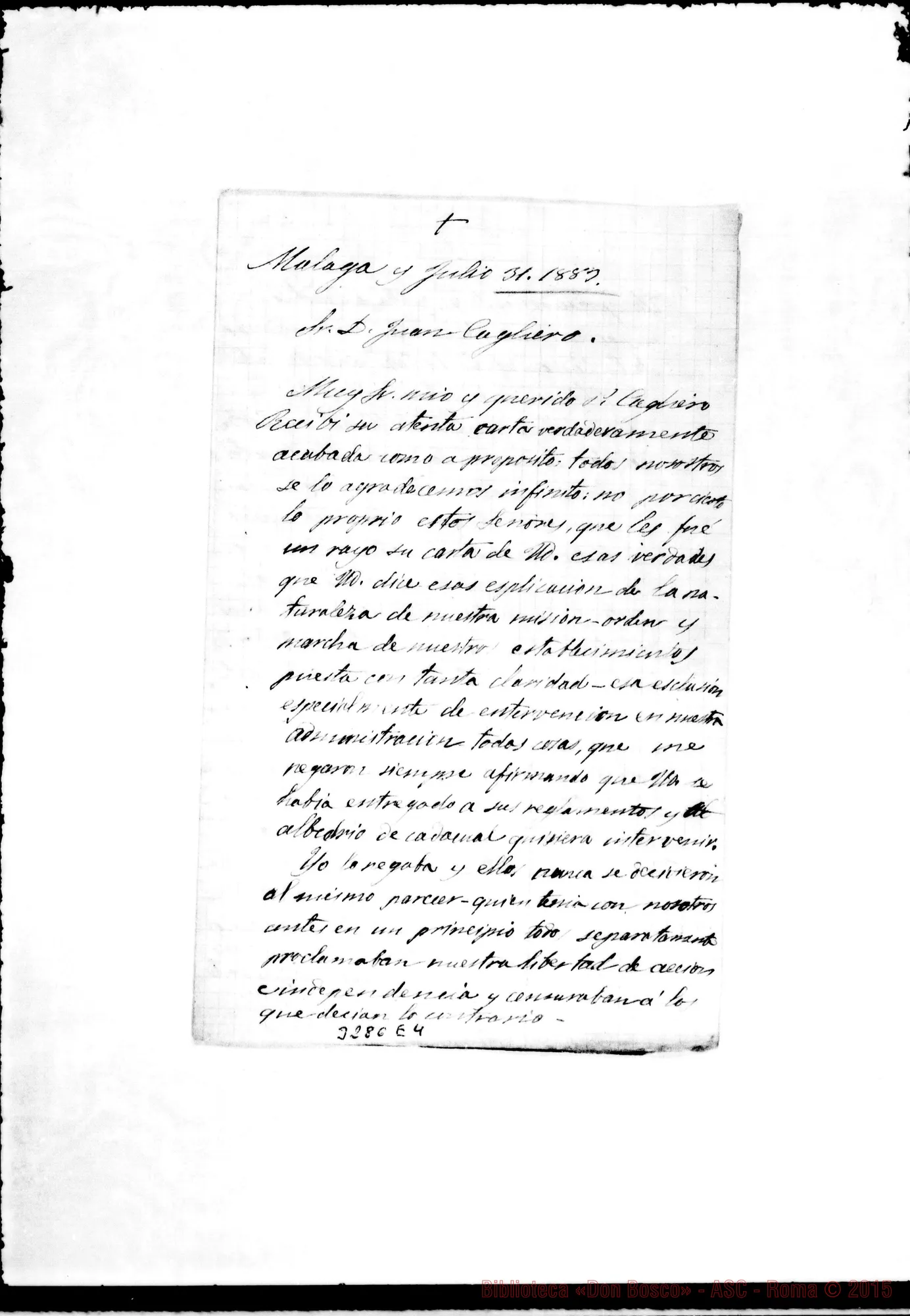 Fotogramma E 4 — Don Juan Branda-Don Juan Cagliero. Màlaga, 31-07-1883