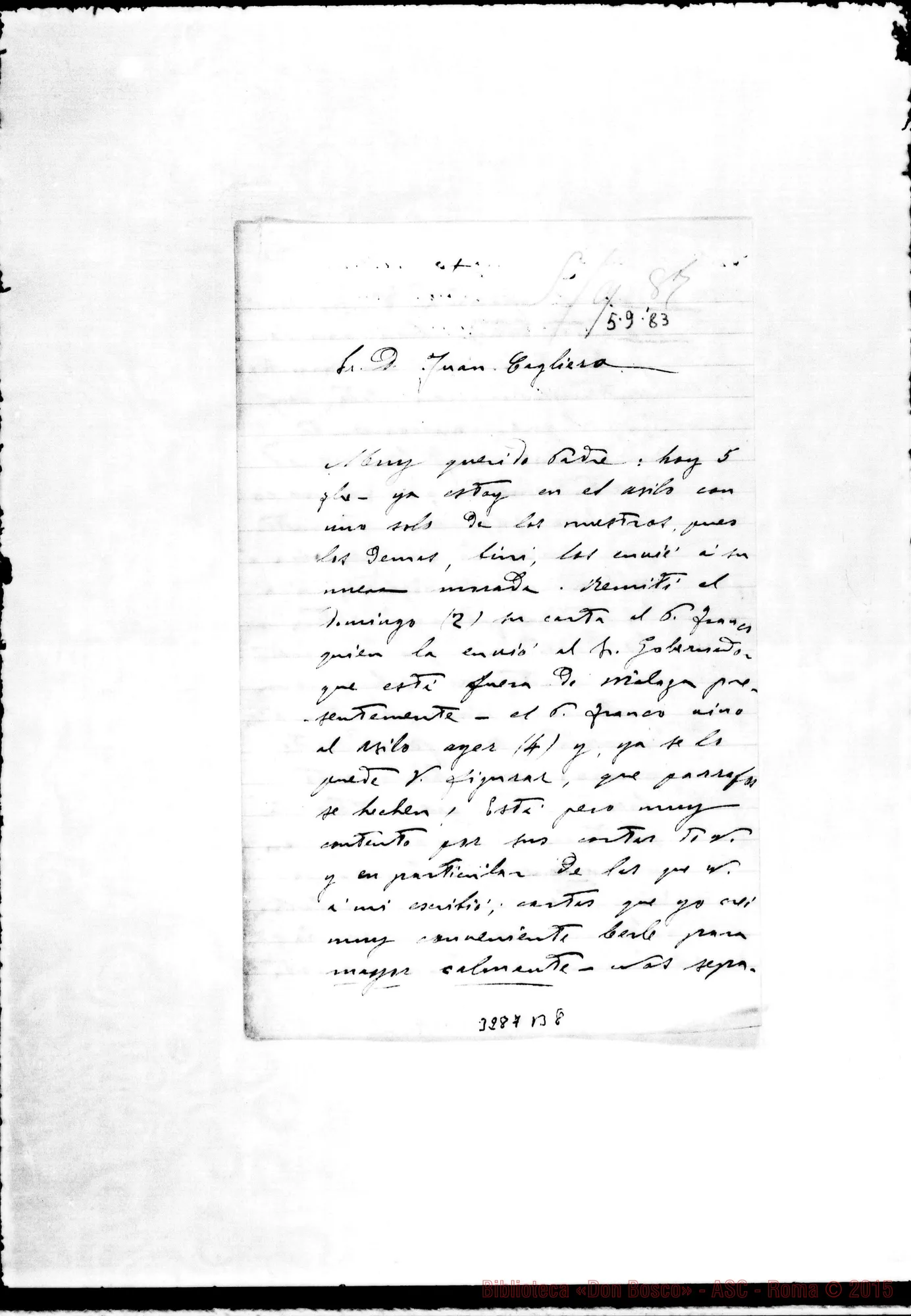 Fotogramma B 8 — Don Ernesto Oberti-Don Juan Cagliero. Màlaga, 5-09-1883