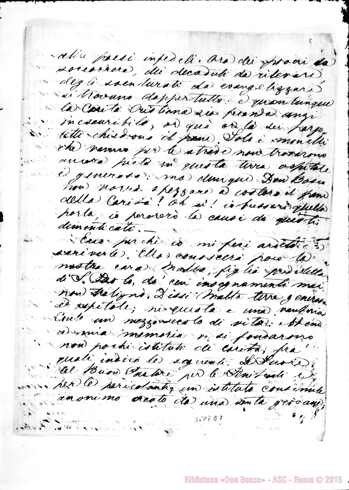 Fotogramma E 7 — Annibaie Preca, Avv. di S. Pietro-Rev.do Sig., il 31-01-1883 Autogr. Rua