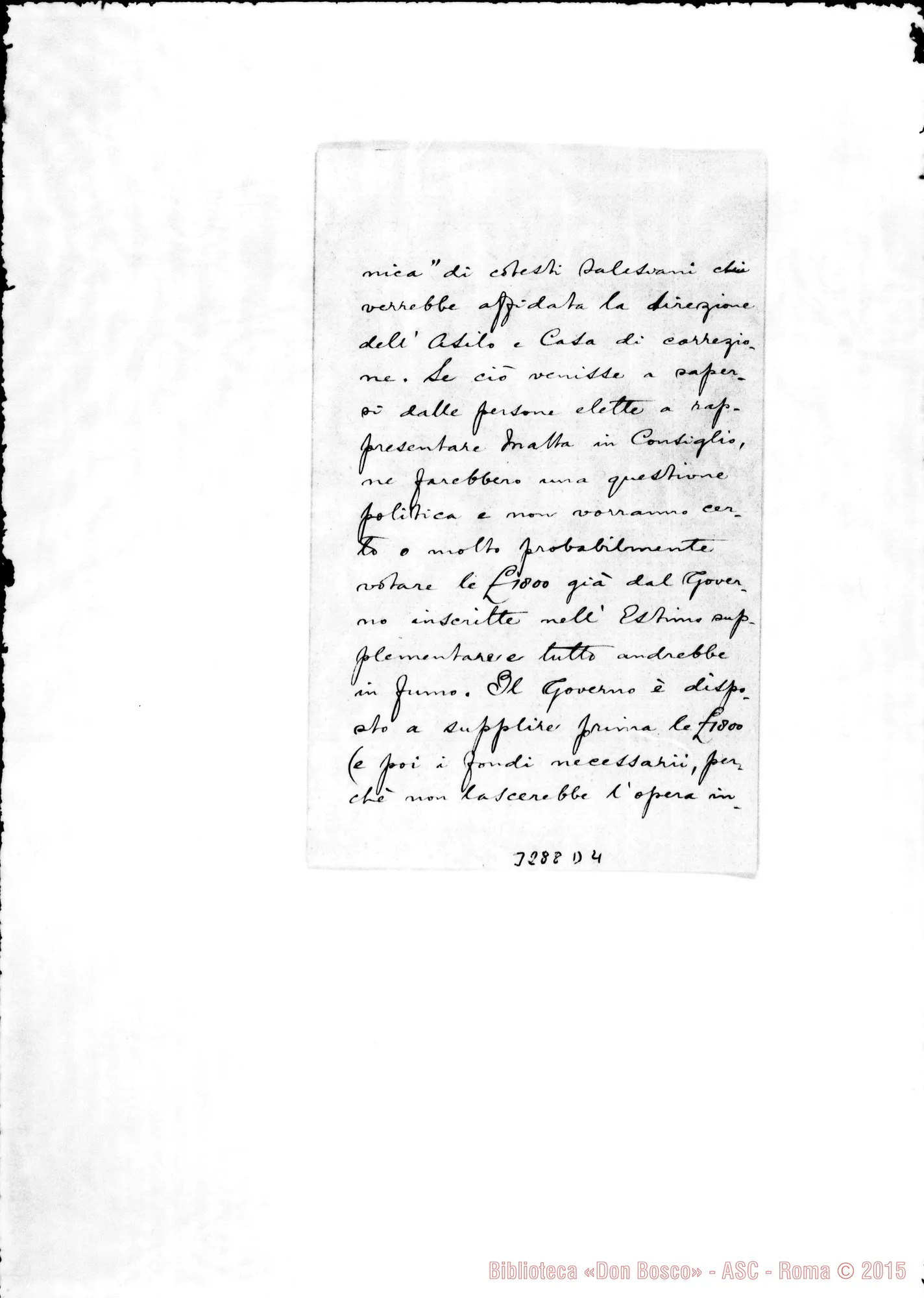 Fotogramma D 4 — Don Alfonso M. Galea-Don Rua. Malta, 30-05-1897 Autogr. Rua