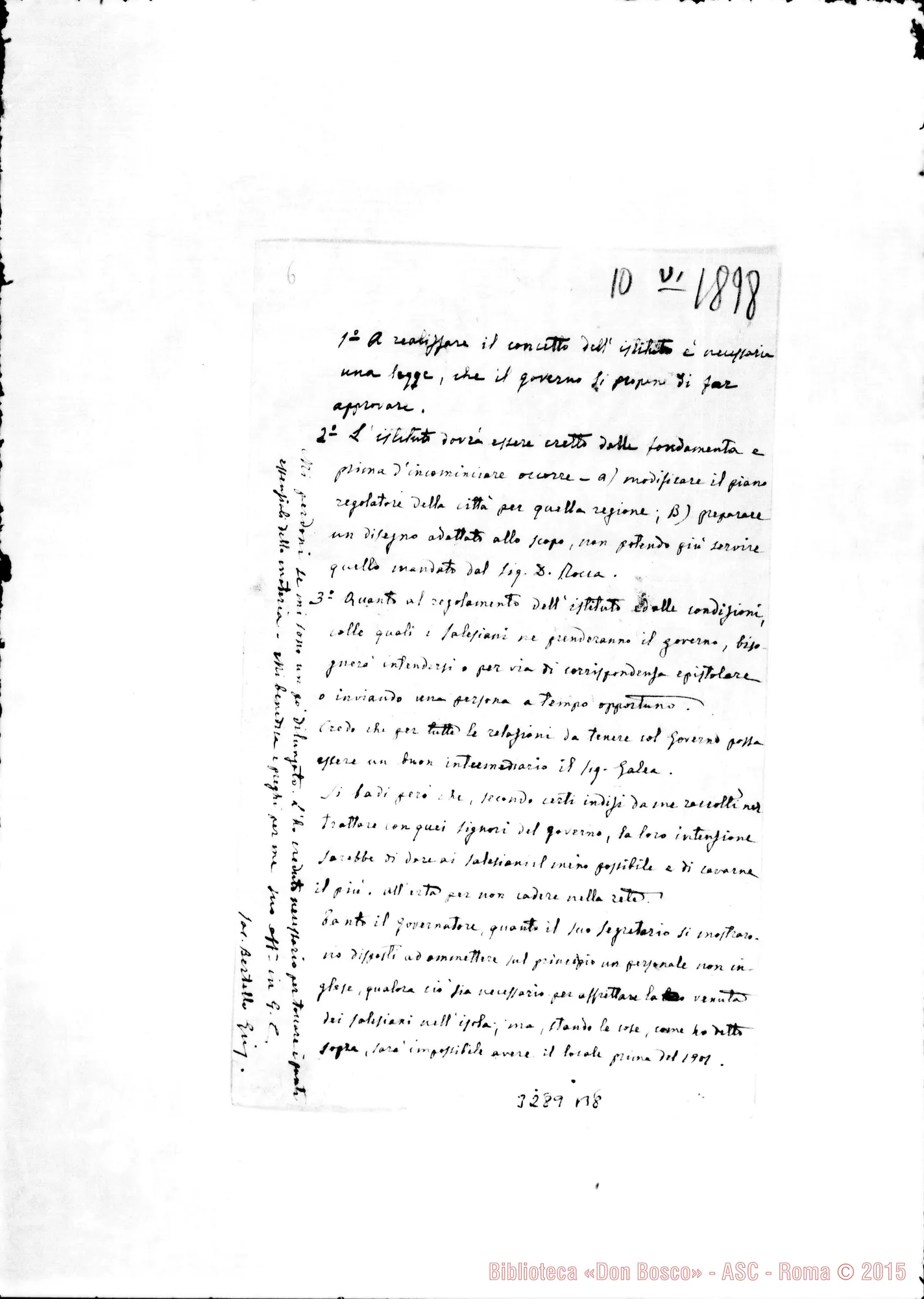 Fotogramma B 8 — Don Bertello Giuseppe-Don Rua. Catania, 10-06-1898