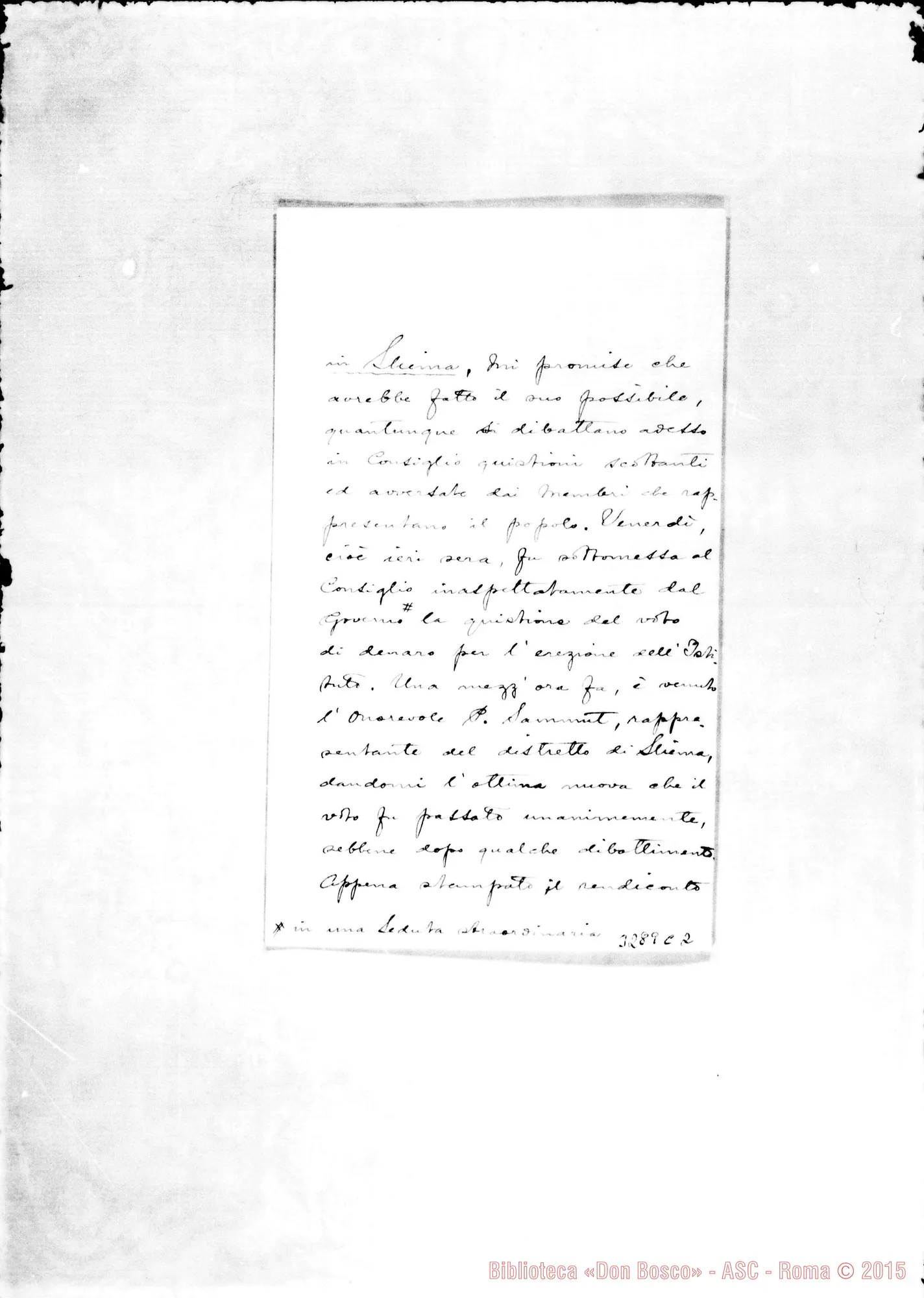 Fotogramma C 2 — Don Alfonso M. Galea-Don Durando. Malta, 26-11-1898