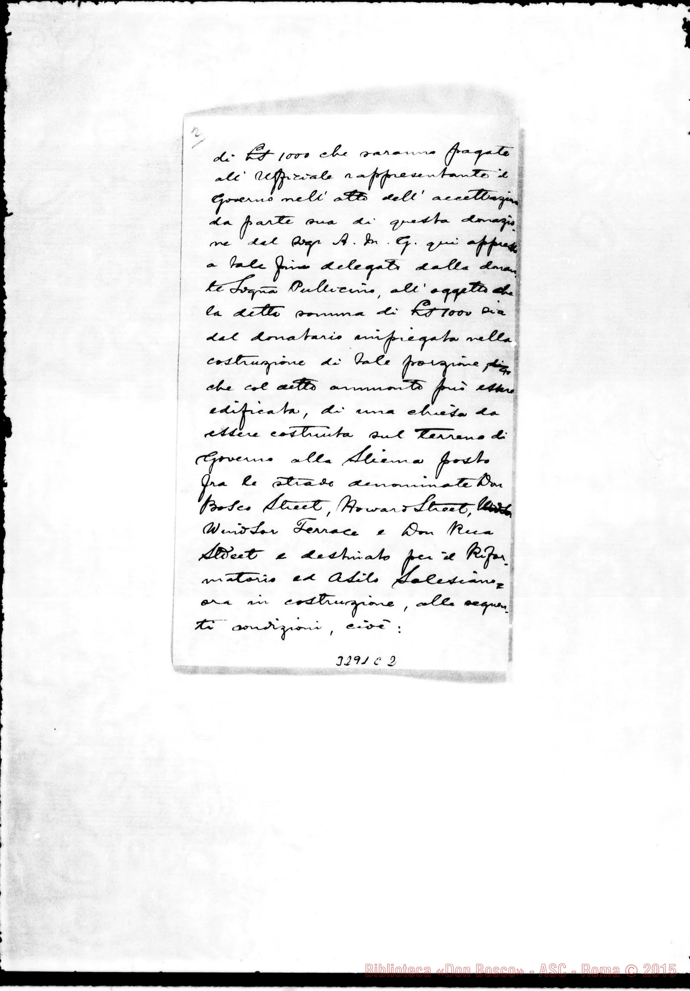 Fotogramma C 2 — Don Alfonso M. Galea-Don Durando. Malta, 31-07-1901