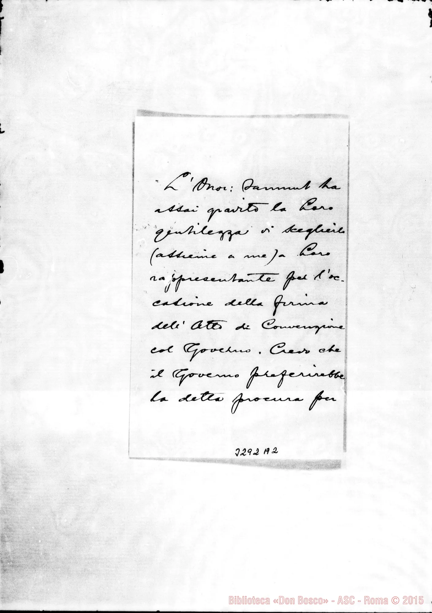 Fotogramma A 2 — Don Alfonso M. Galea-Don Durando. Malta, 17-06-1902