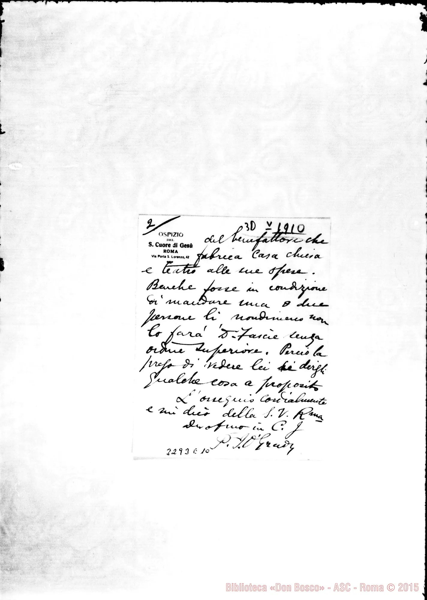 Fotogramma E 10 — Don O’Grady-Don Rinaldi. Roma, 30-05-1910