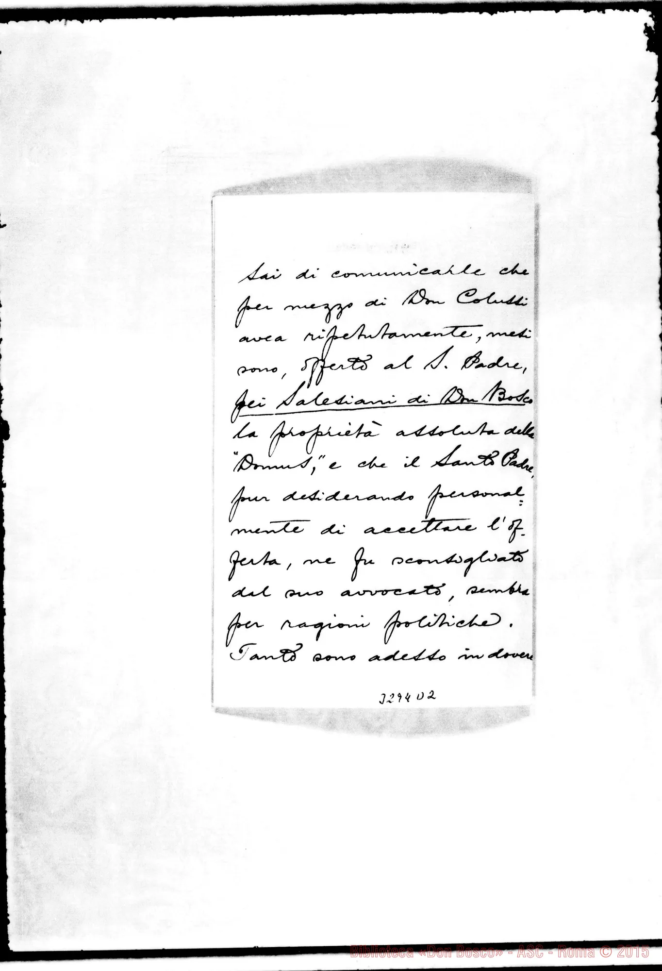 Fotogramma D 2 — Don Alfonso M. Galea-Don Rua. Malta, 11-06-1908