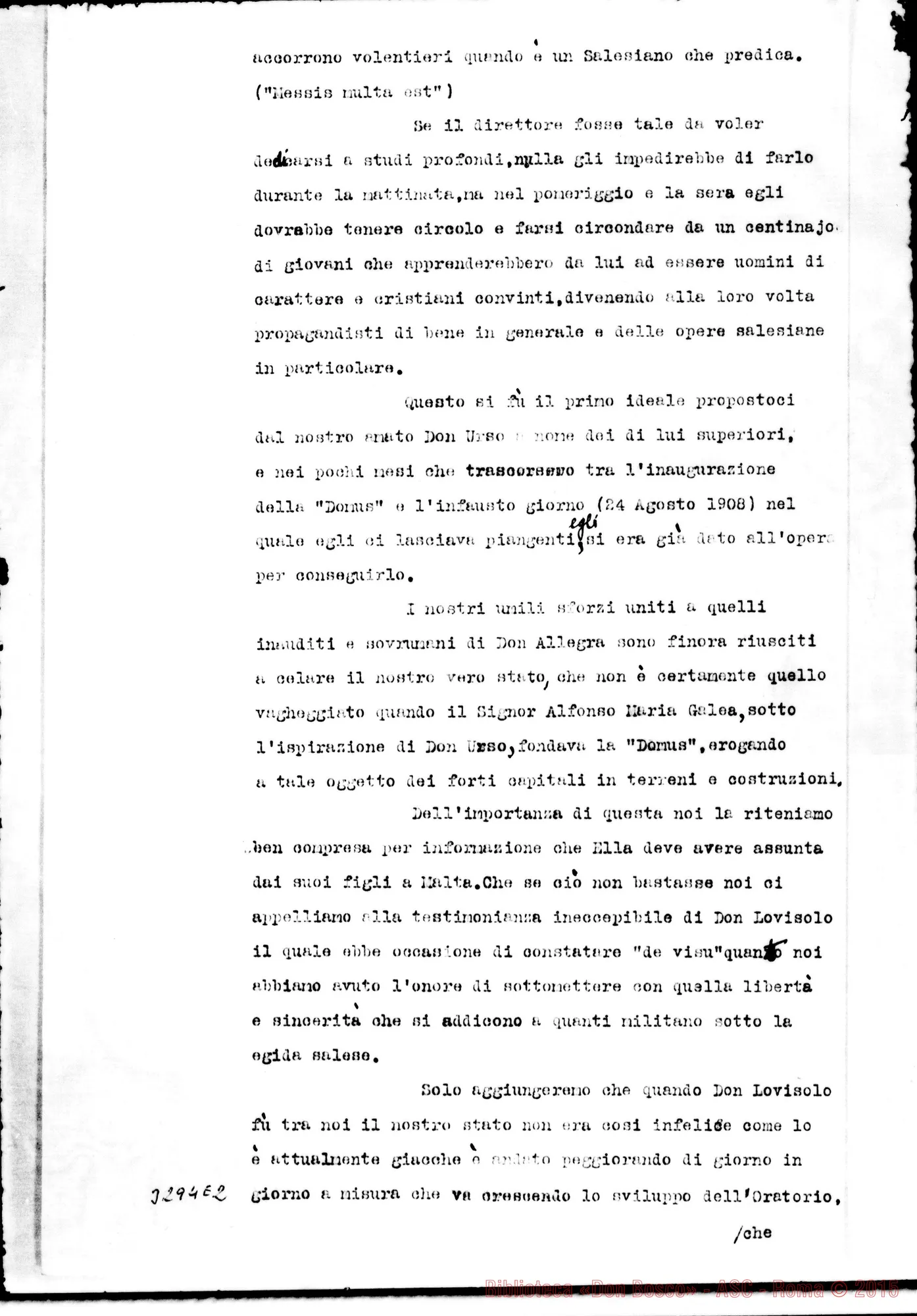 Fotogramma E 2 — Notaio Luigi Casolani-Don Rua. Malta, 20-08-1909