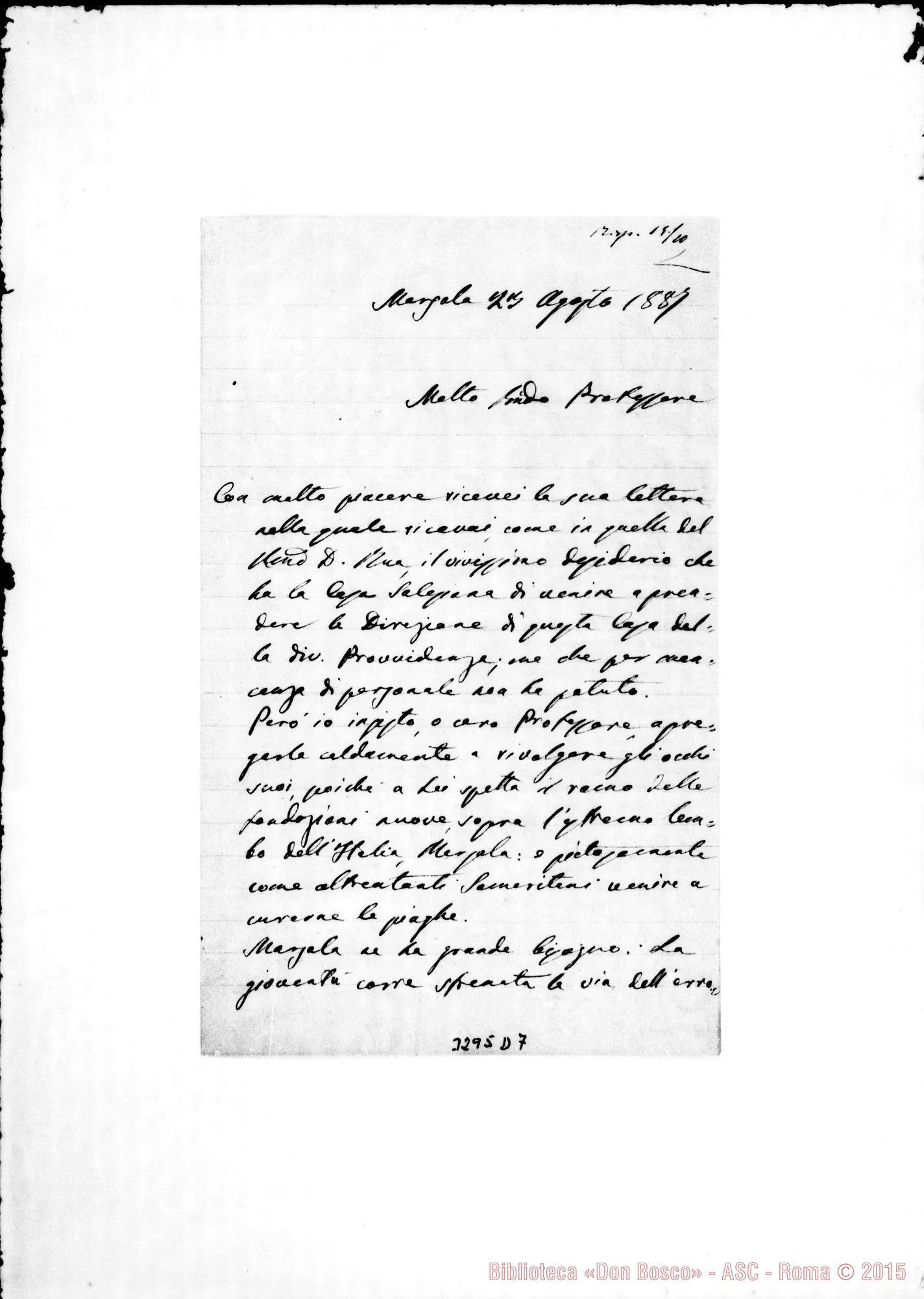 Fotogramma D 7 — Don Sebastiano Alagna-Don Durando. Marsala, 23-08-1887