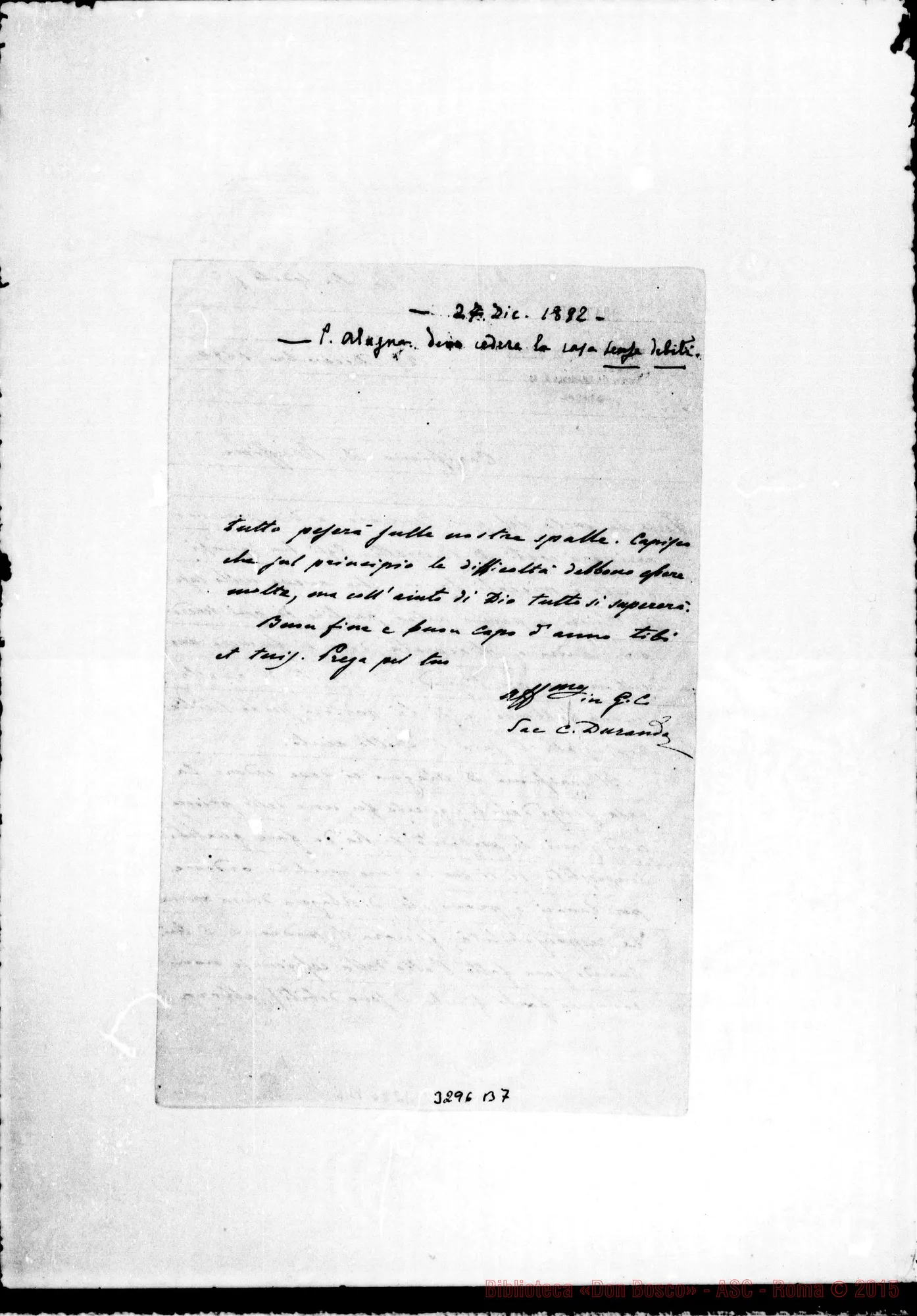 Fotogramma B 7 — Don Durando-Don Ruggino. Torino, 27-12-1892