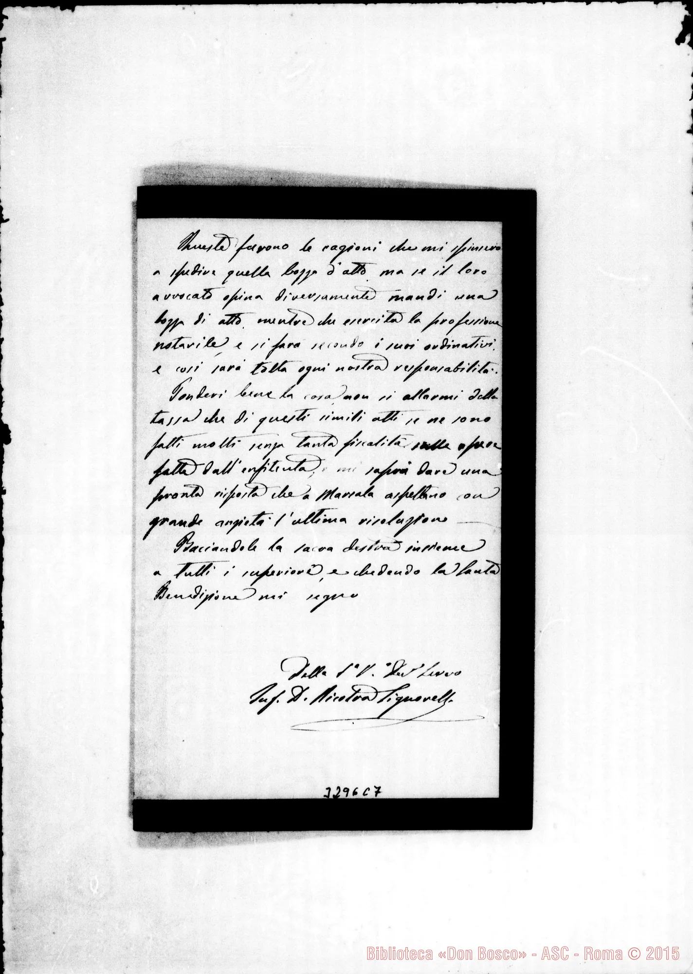 Fotogramma C 7 — Don Signorelli-Rev.mo Signore. Catania, 6-08-1893