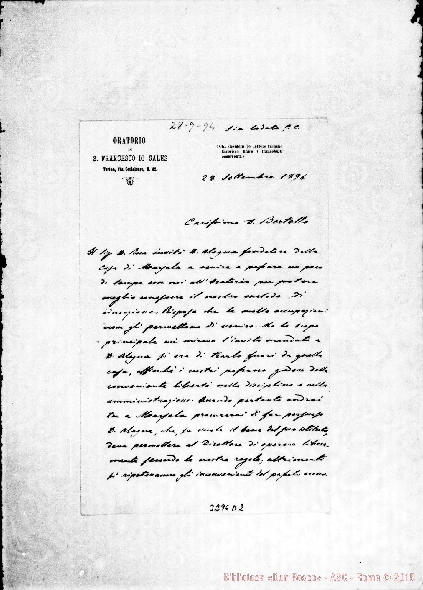 Fotogramma D 2 — Don Durando-Don Bertello. Torino, 28-09-1894