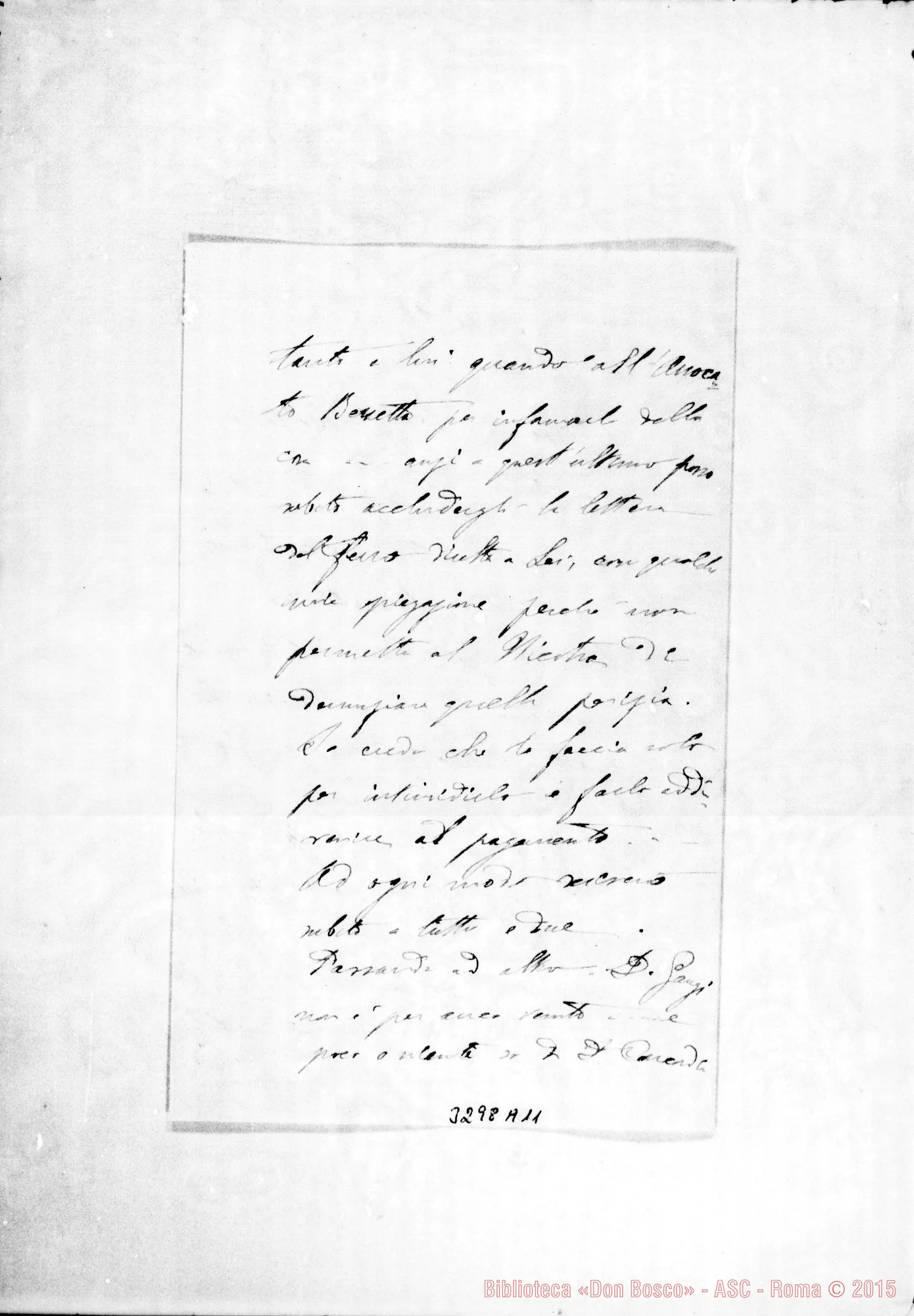 Fotogramma A 11 — Don Giovanni Chiesa-Don Bertello. Marsala, 3-12-1898
