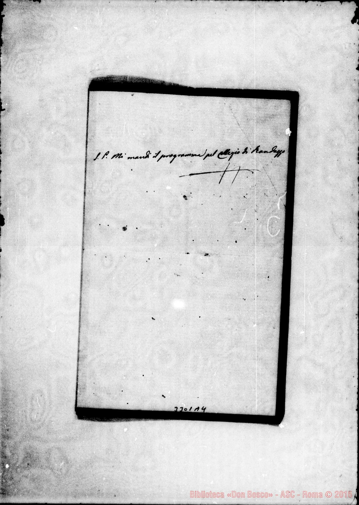 Fotogramma A 4 — Messina: Don Domenico Magliarditi-Professore. S. Pier Niceto, 31-08-1879