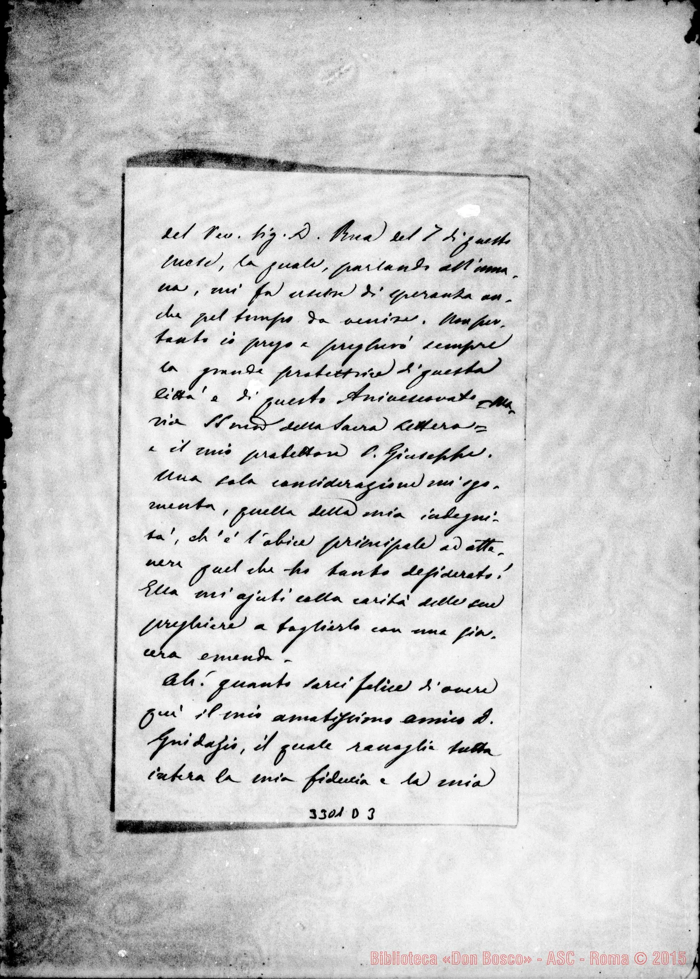 Fotogramma D 3 — Mons. Guarino-Don Guidazio. Messina, 19-06-1882