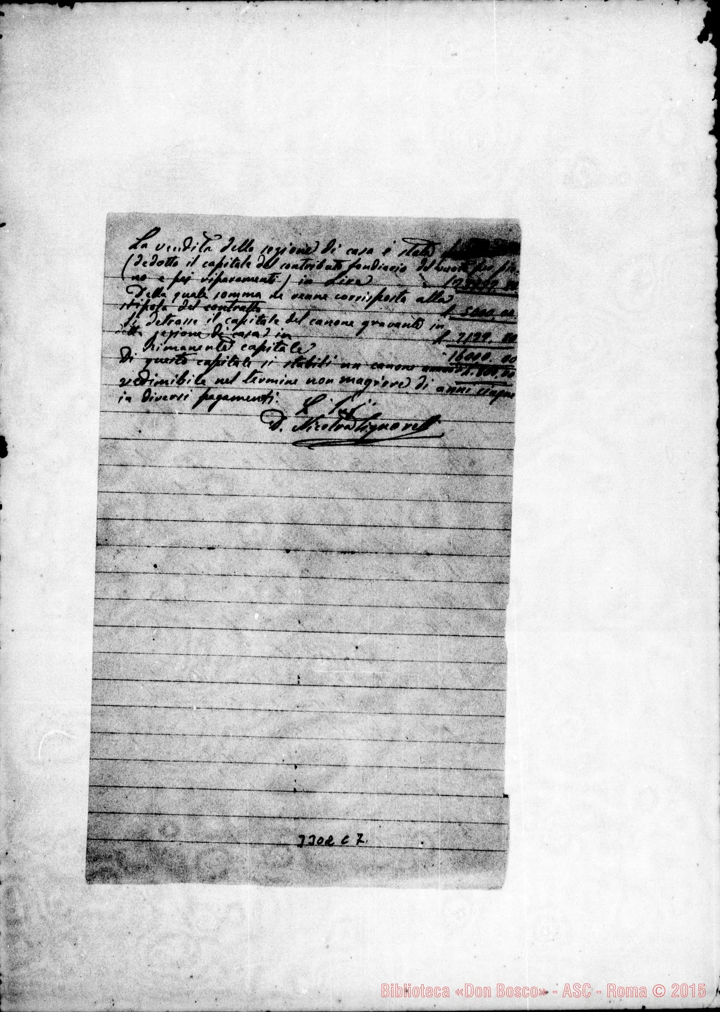 Fotogramma C 7 — Don Giovanni Chiesa-Ispettore. Messina, 3-01-1890