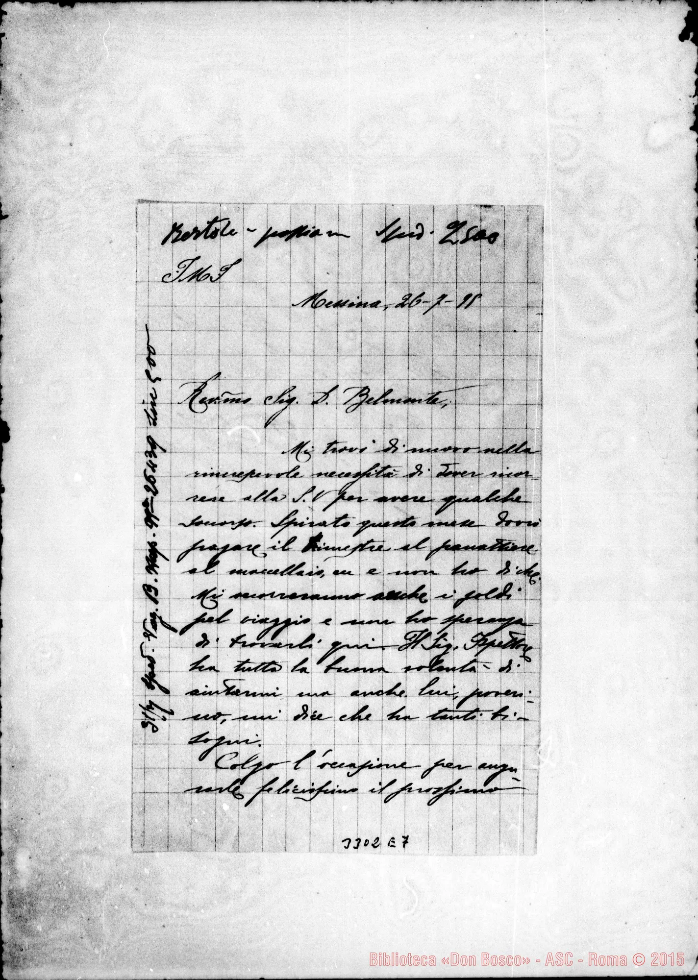 Fotogramma E 7 — Don Angelo Lovisolo-Don Belmonte. Messina, 26-07-1895
