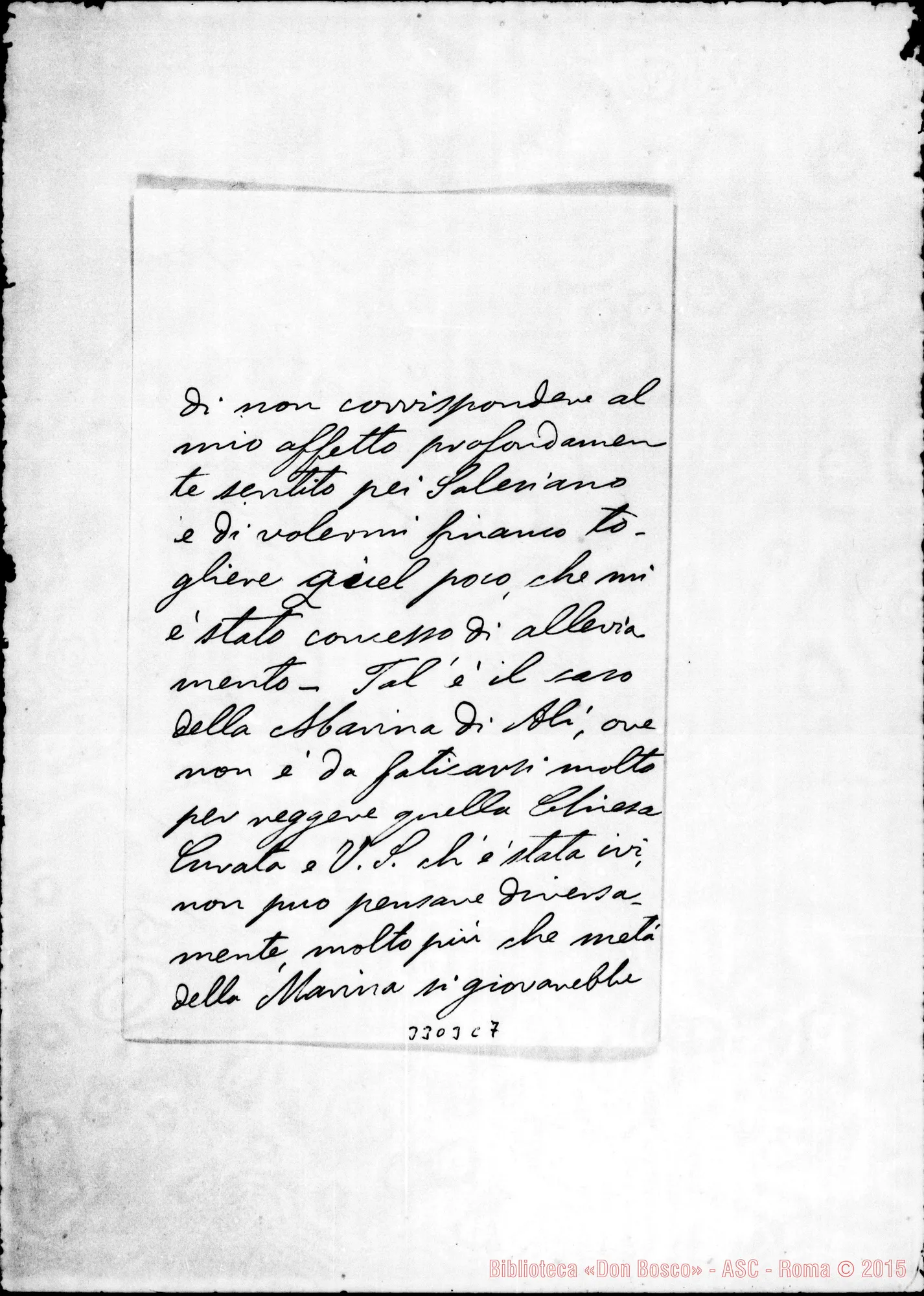 Fotogramma C 7 — Mons. d’Arrigo-Rev.mo Sig. Messina, 19-11-1900