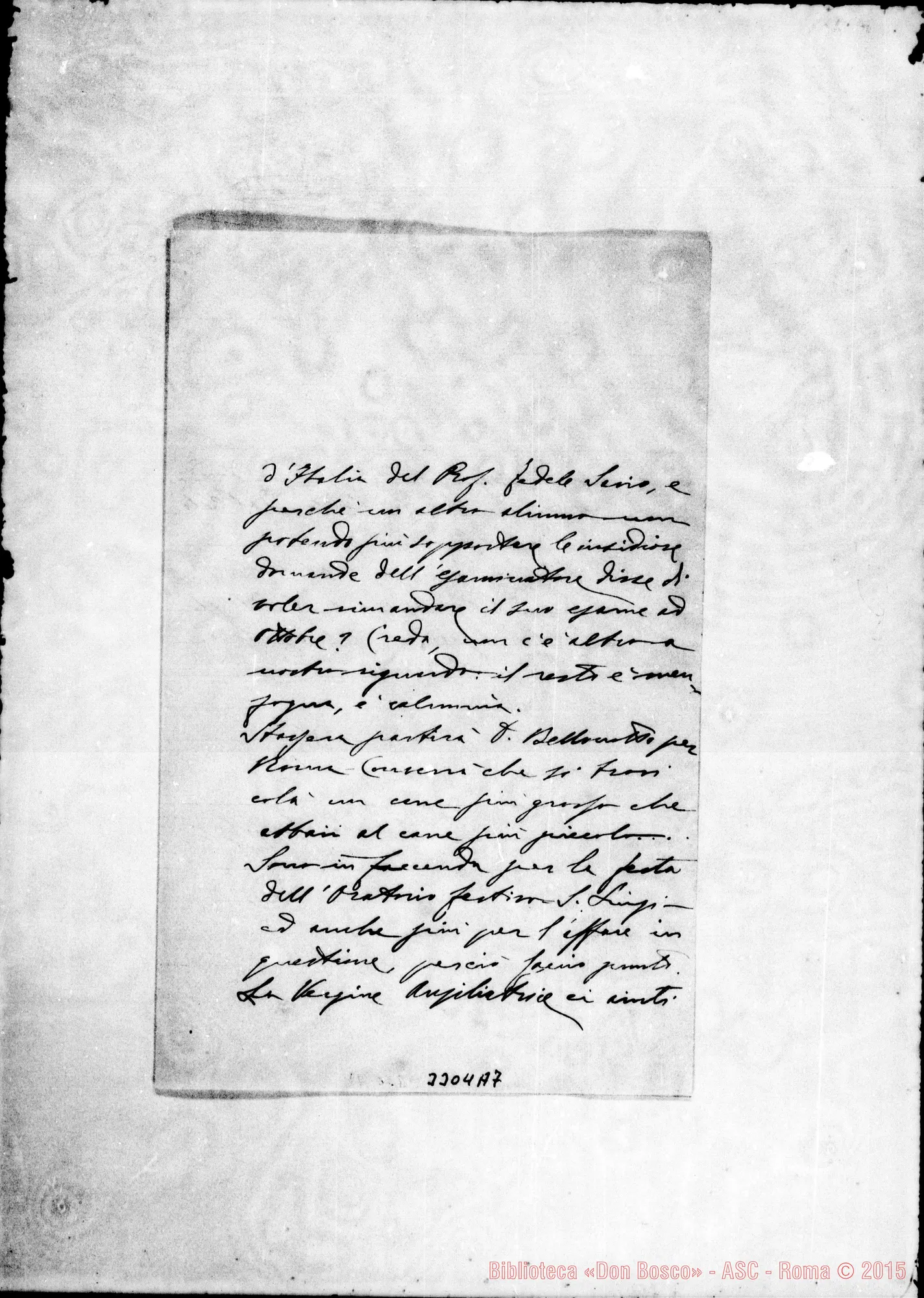 Fotogramma A 7 — Don Angelo Lovisolo-Don Cerruti. Messina, 20-07-1901