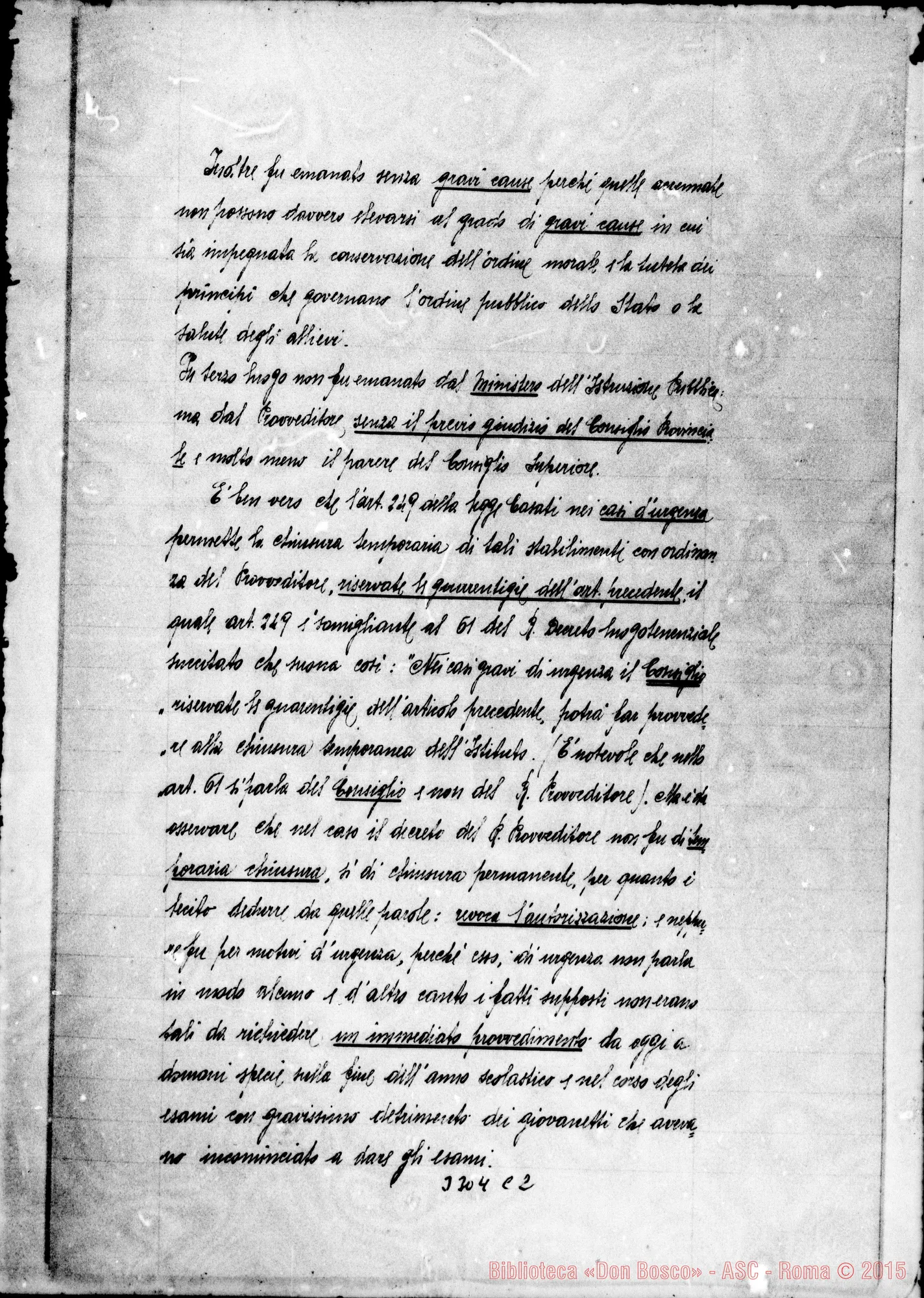 Fotogramma C 2 — Catantucci: parere per la verità. Roma, 27-07-1901
