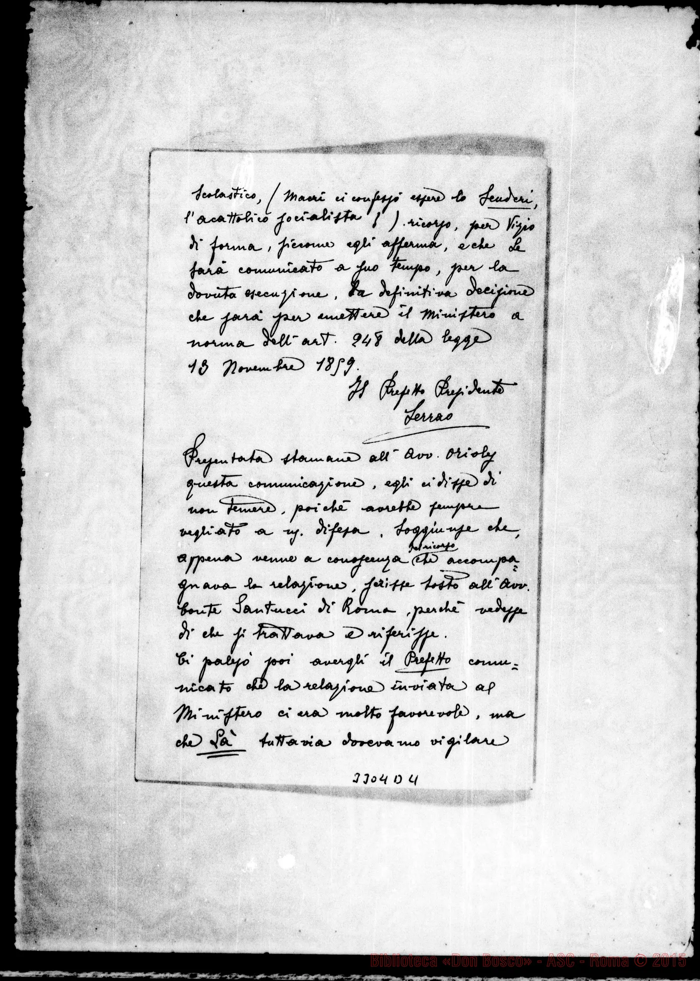 Fotogramma D 4 — Don Domenico Garnero-Don Cerruti. Messina, 28-08-1901