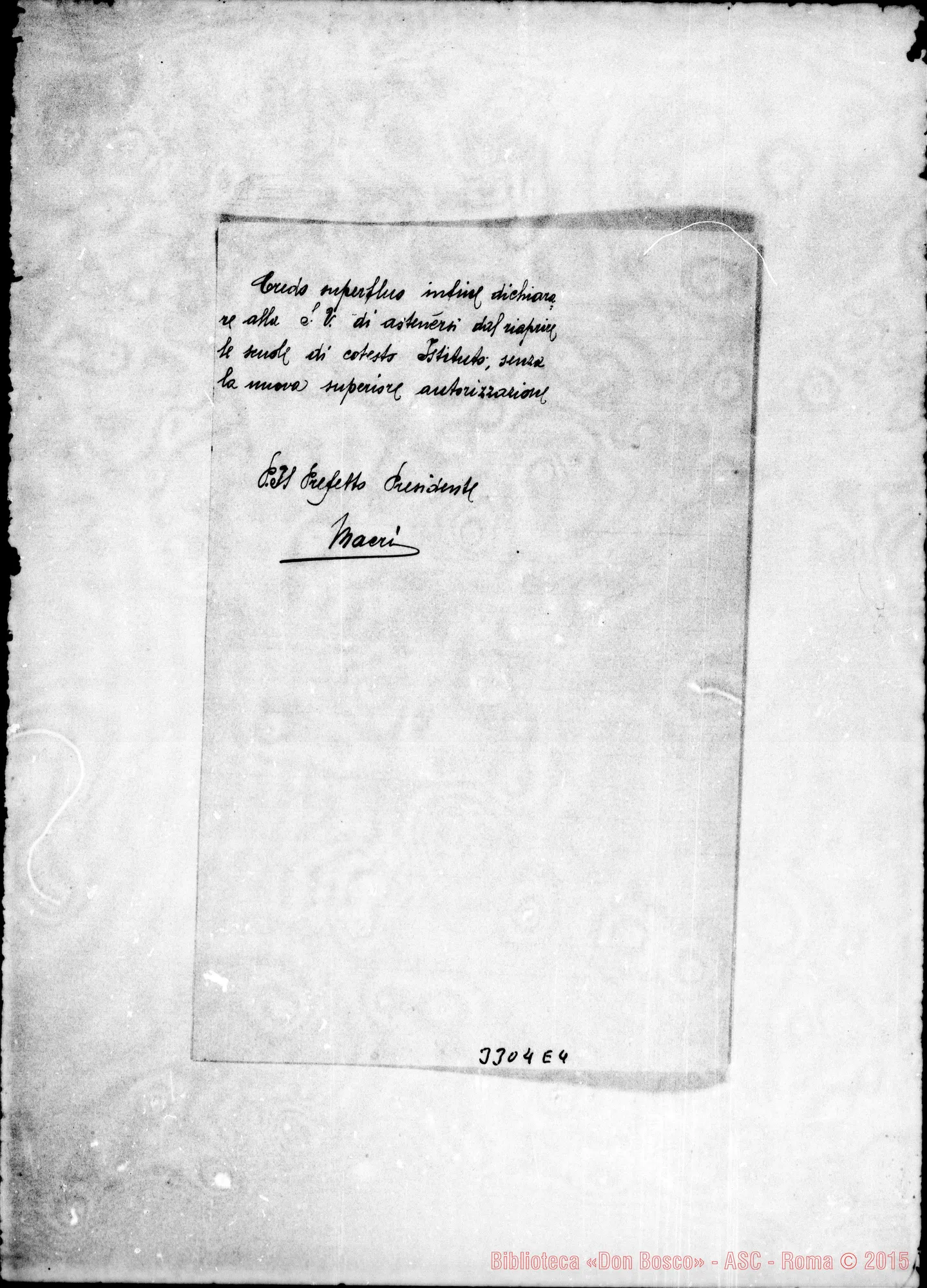 Fotogramma E 4 — A. Macri-Direttore Istituto Salesiano. Messina, 21-10-1901 Copia