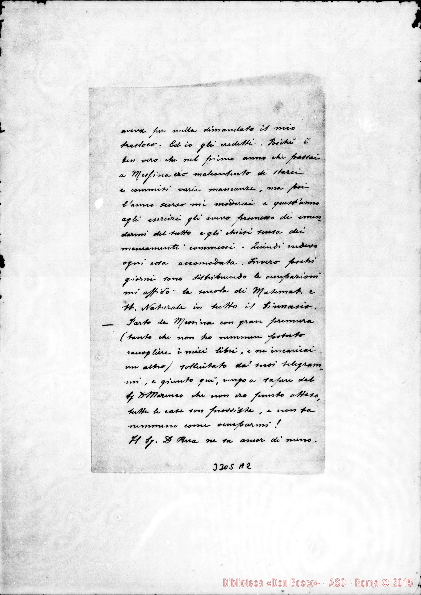 Fotogramma A 2 — Gerolamo Casirati-Don Cerruti. Roma, 22-11-1901