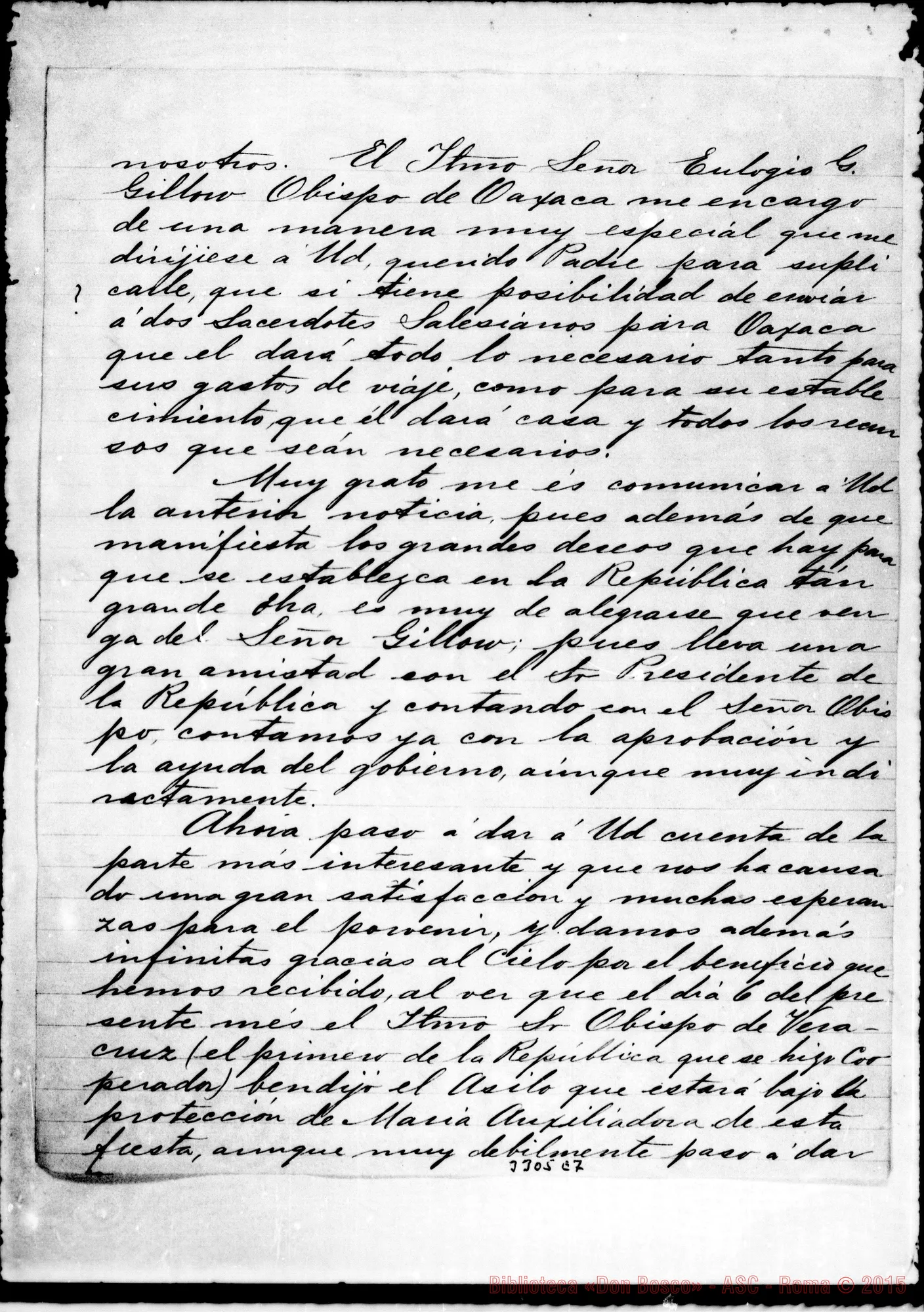 Fotogramma E 7 — Angel G. de Lascurain-Don Rua. México, 11-01-1890 Autogr. Rua