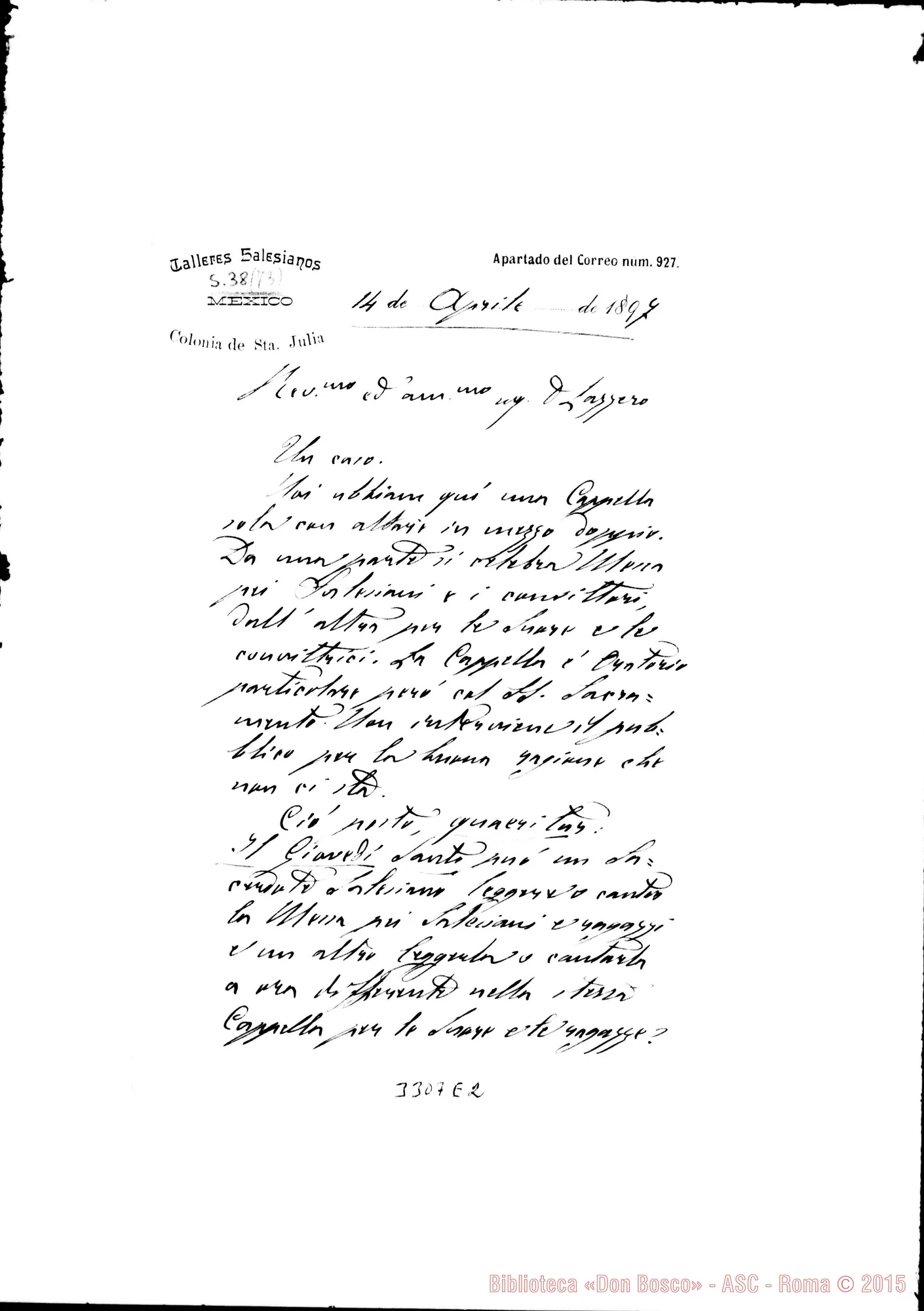 Fotogramma E 2 — Don Piccono-Don Lazzero. México, 14-04-1897