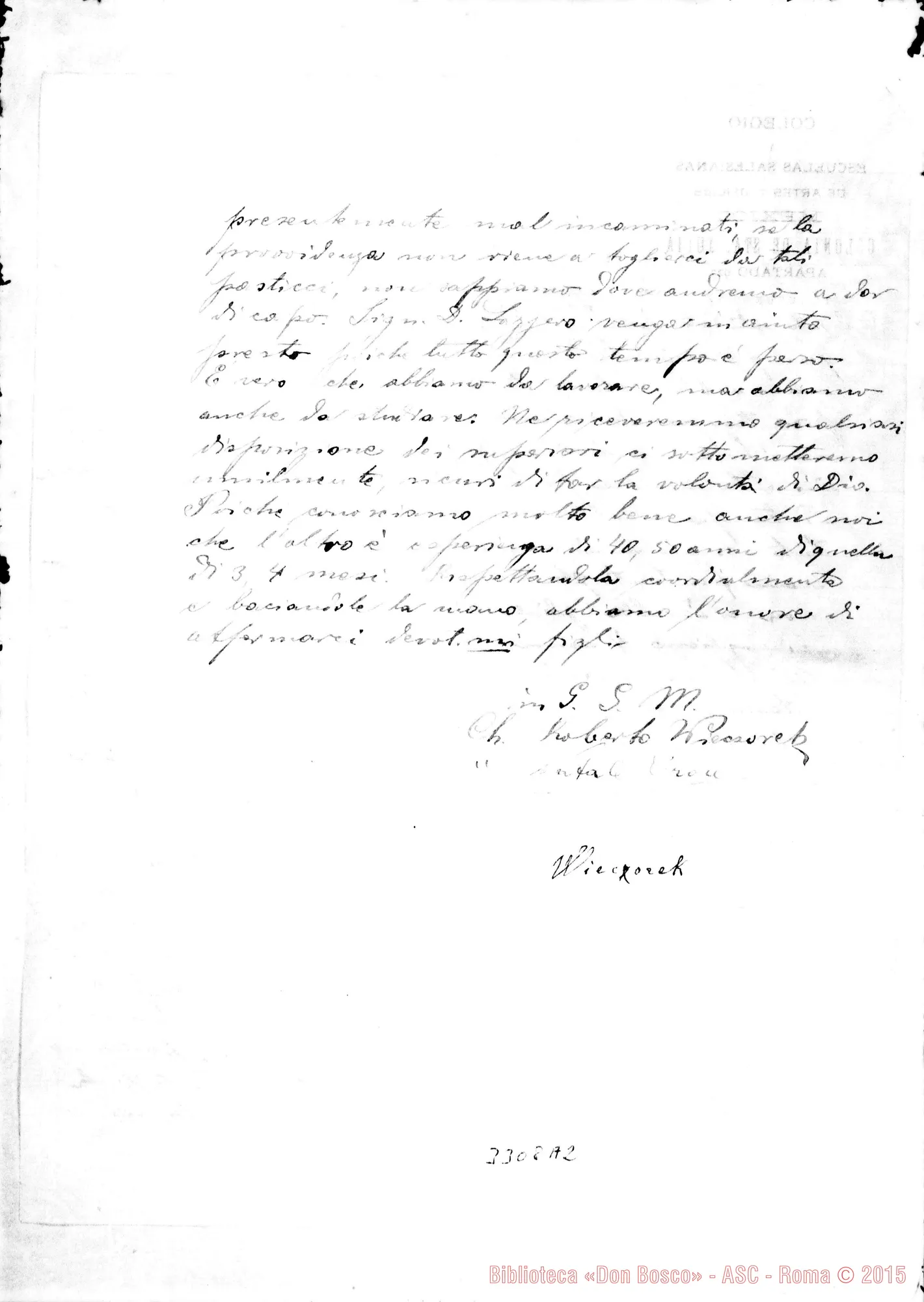 Fotogramma A 2 — Chierici Roberto Wieczorek E Natale Croce-Don Lazzero. Genn. 1891