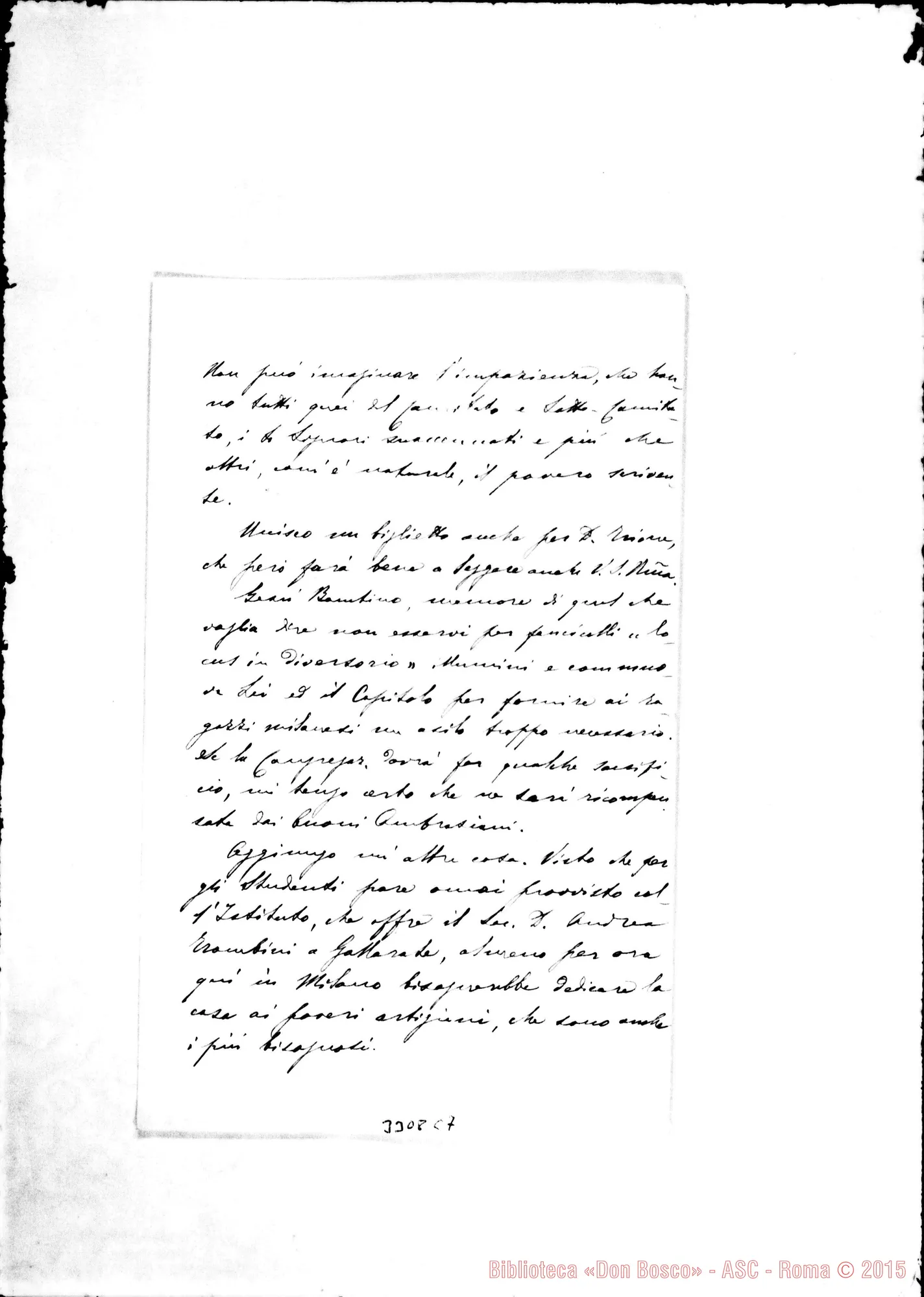 Fotogramma C 7 — Don Pasquale Morganti-Don Rua. Milano, 3-01-1894 Autogr. Rua