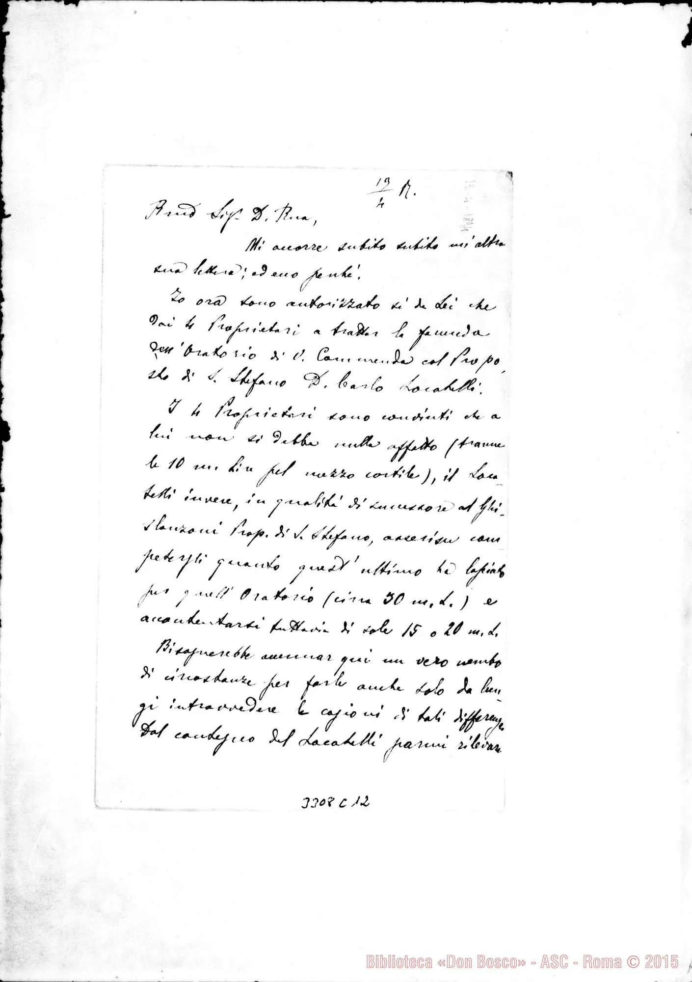 Fotogramma C 12 — Don Pasquale Morganti-Don Rua. Milano, 12-04-1894
