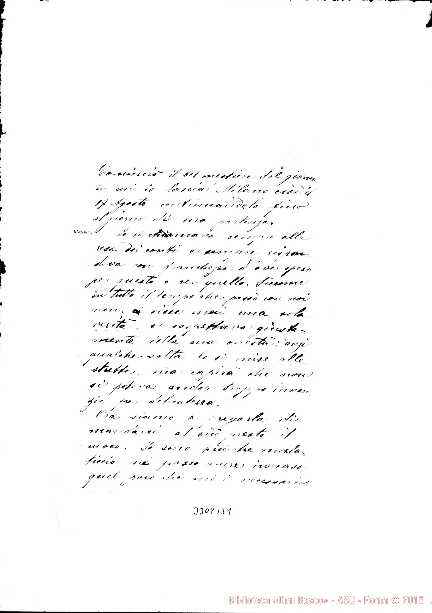 Fotogramma B 9 — Don Lorenzo Saluzzo-Don Lazzero. Milano, 10-10-1896