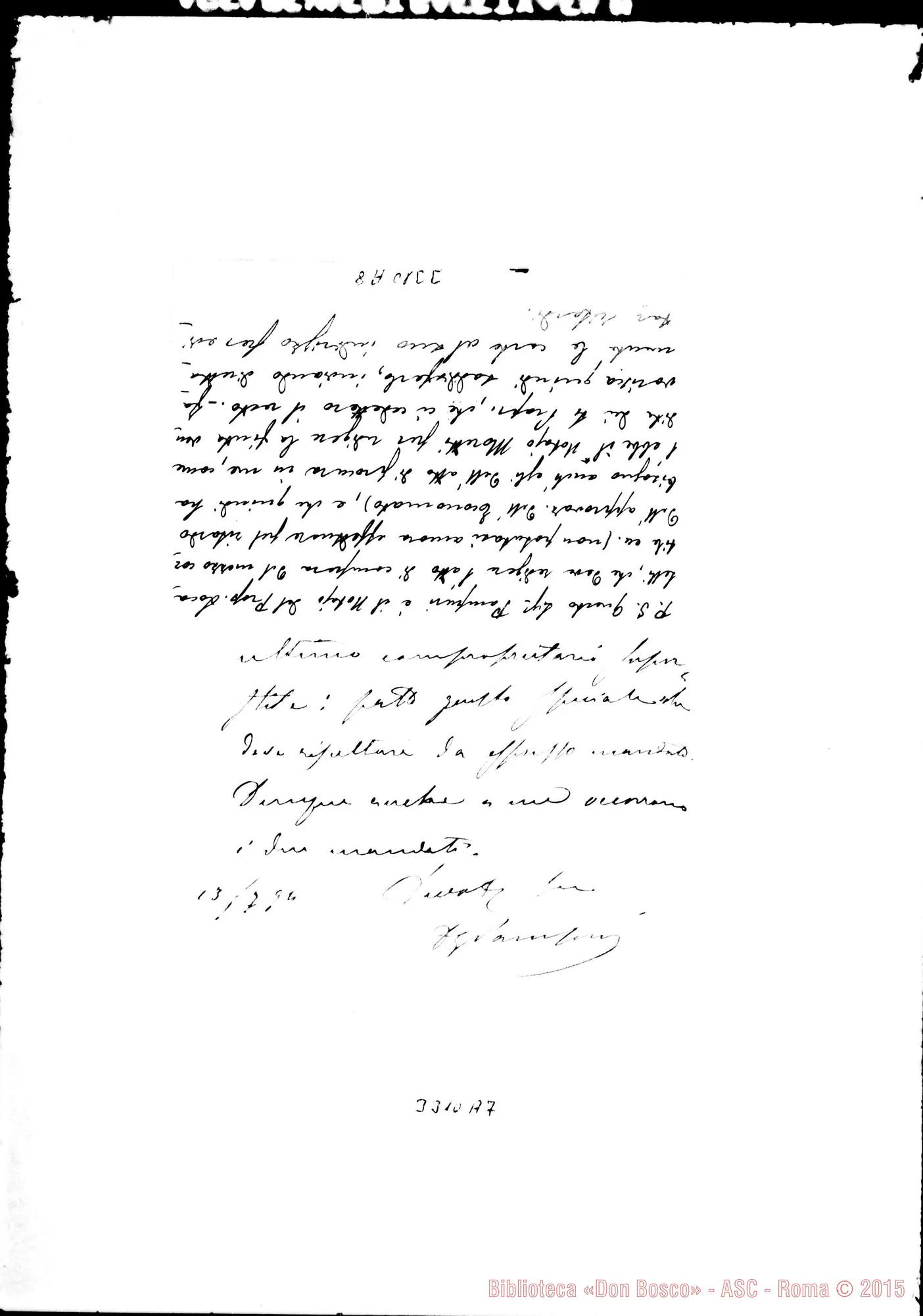 Fotogramma A 7 — Notaio Giuseppe Pampuri-Don Morganti. Milano, 13-07-1894