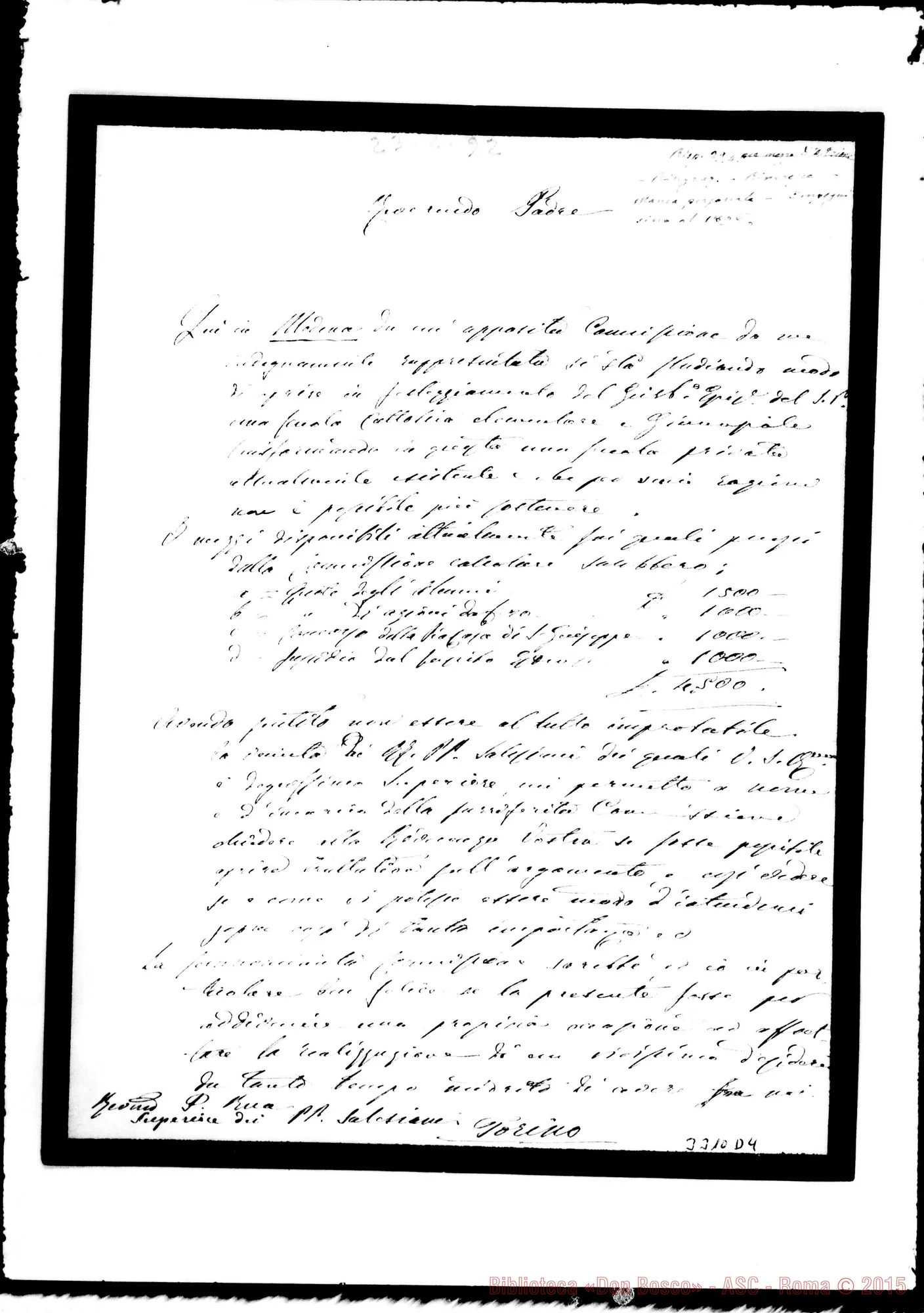 Fotogramma D 4 — Avv. Amilcare Vandelli-Don Rua. Modena, 23-04-1892