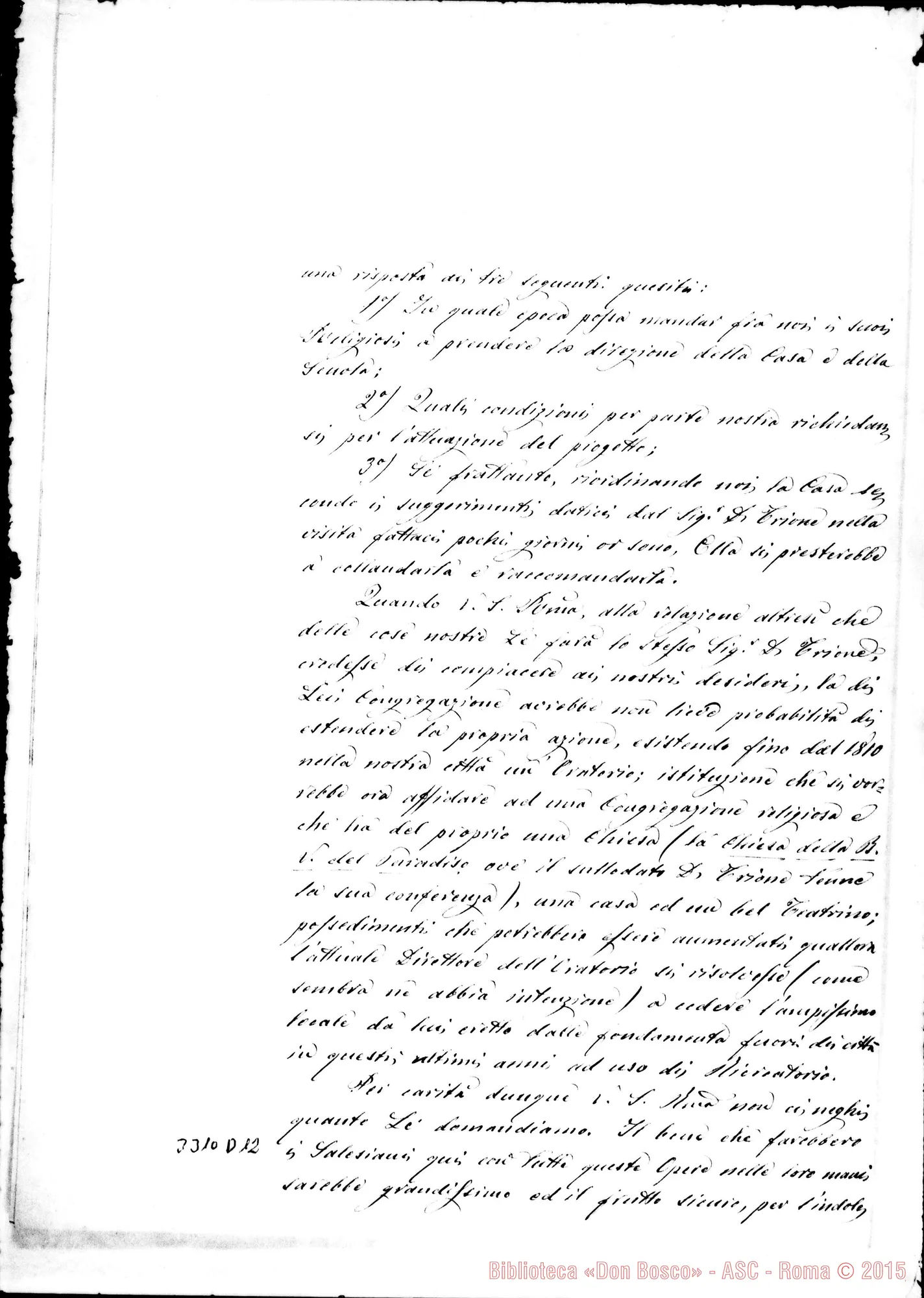 Fotogramma D 12 — Comitato di Modena-Don Rua. Modena, 21-06-1893 Autogr. Rua