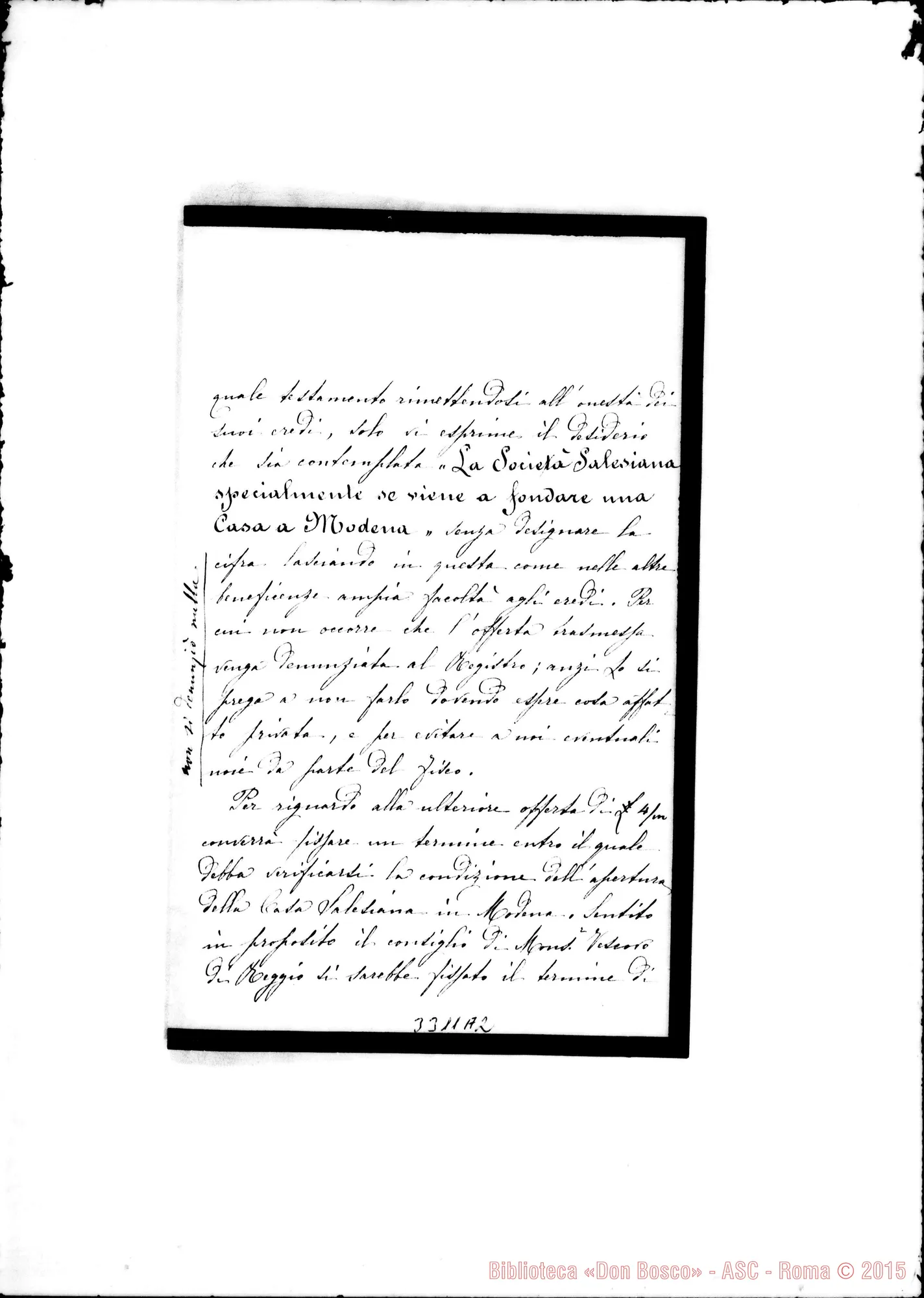 Fotogramma A 2 — Ing. Severi Severo-Don Rua. Modena, 27-09-1894