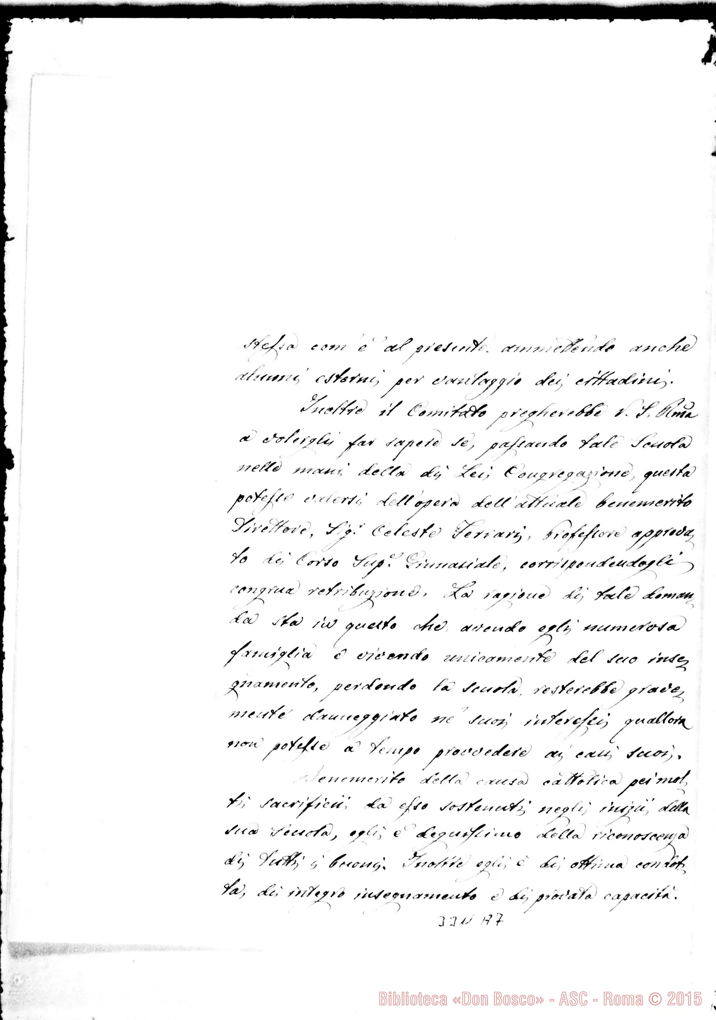 Fotogramma A 7 — Sante Ferrari-Don Rua. Modena, 26-11-1894
