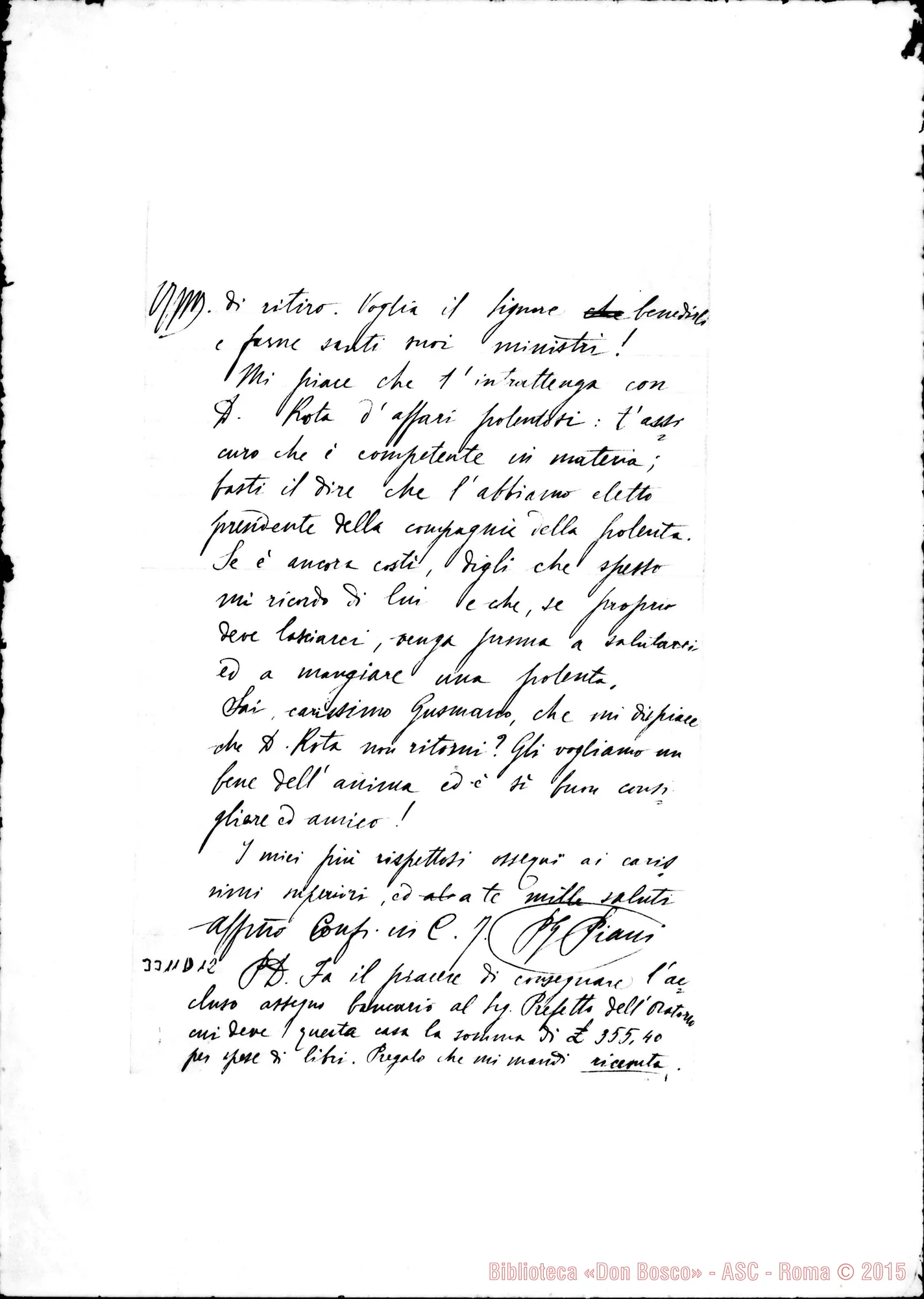 Fotogramma D 12 — Don Guglielmo Piani-Don Gusmano. Manga, 24-11-1908