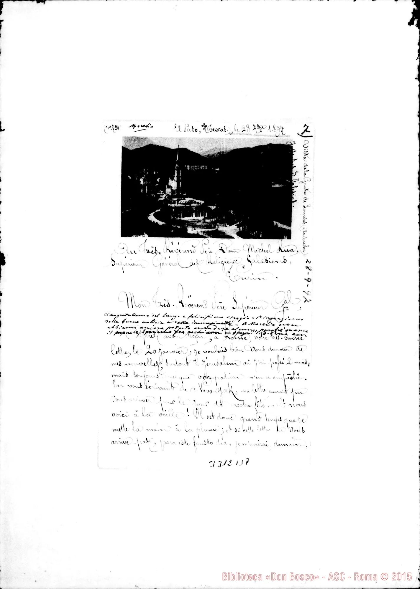 Fotogramma B 7 — Don Raffaele N.-Révérend Père. El Cabo (Texas), 28-09-1897
