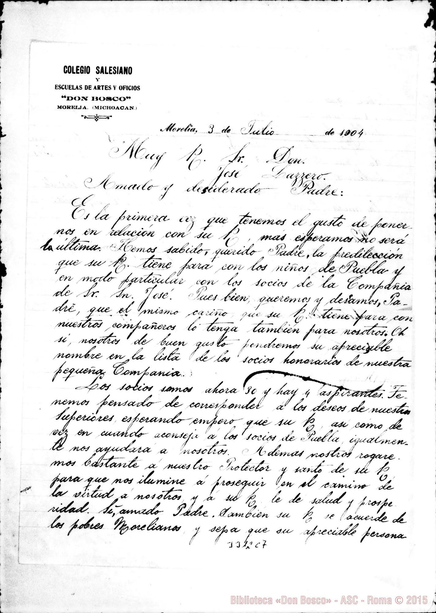 Fotogramma C 7 — Natalio Croce ed altri-Don Lazzero. Morelia, 3-07-1904