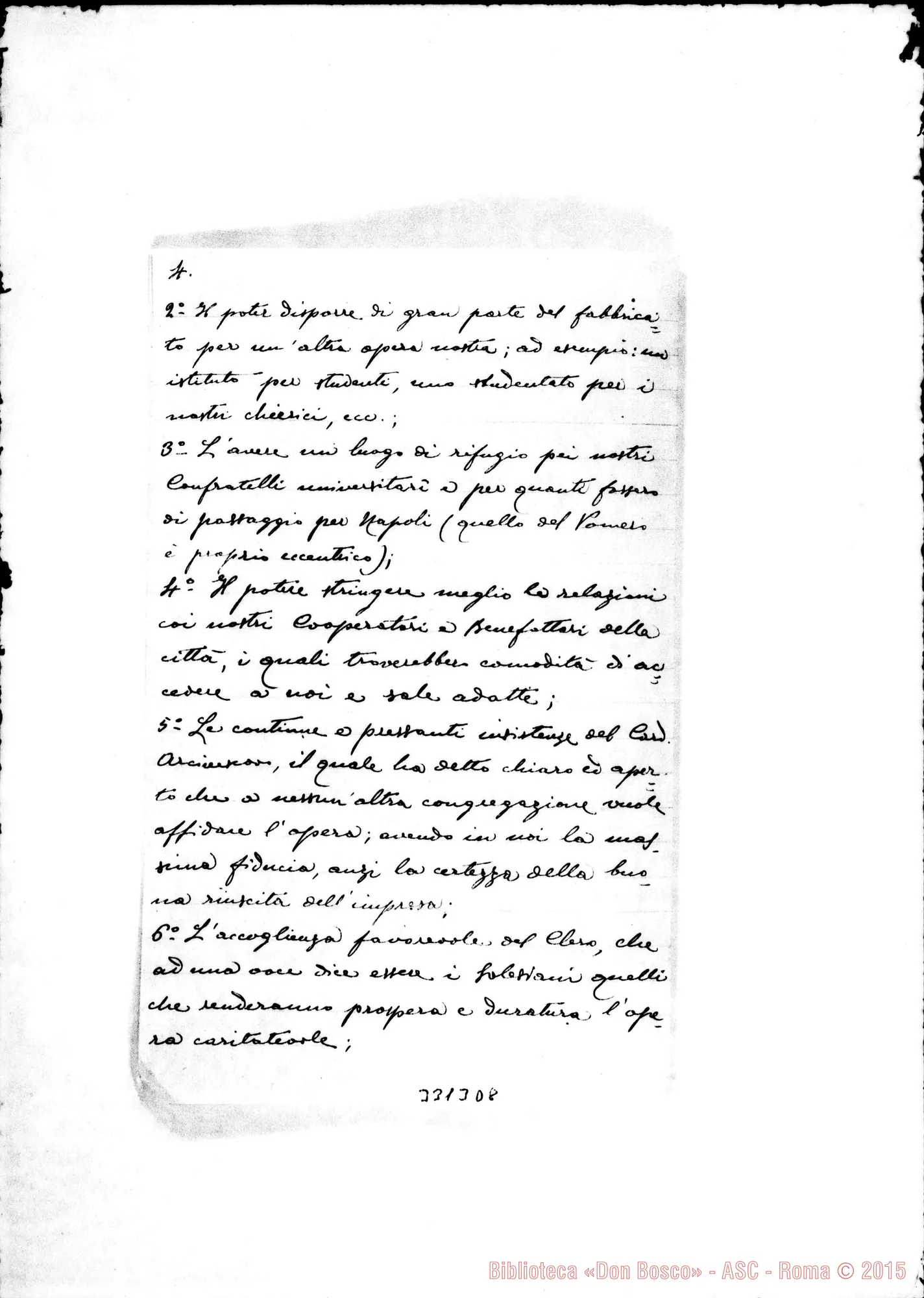 Fotogramma D 8 — Don Giuseppe Scappini-Don Rua. Napoli, 19-07-1909 All. bilancio