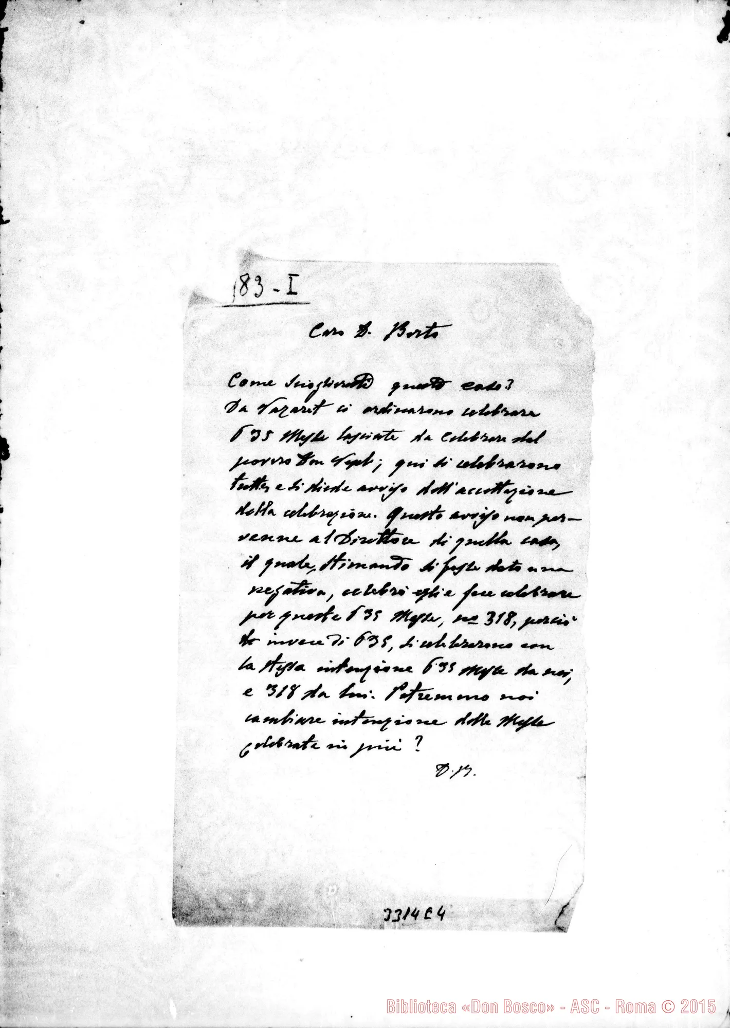 Fotogramma E 4 — Note manoscritte